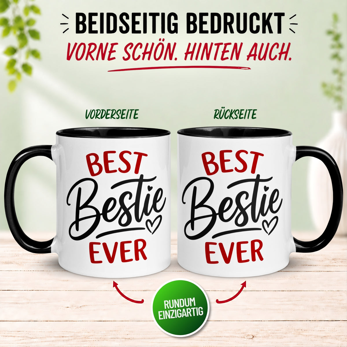 Tasse Freundschaft – „Best Bestie Ever“ – Geschenk Becher Beste Freunde Freundin