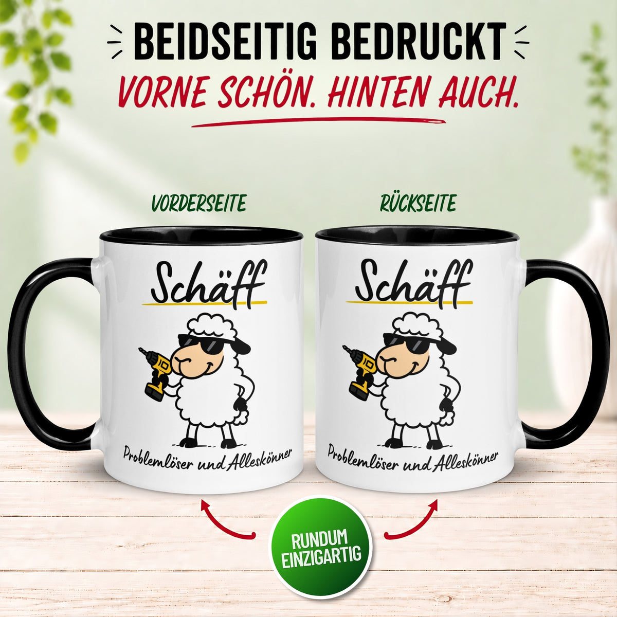 Tasse Chef – „Schäff – Problemlöser und Alleskönner“ – Geschenk Becher Bester Chef