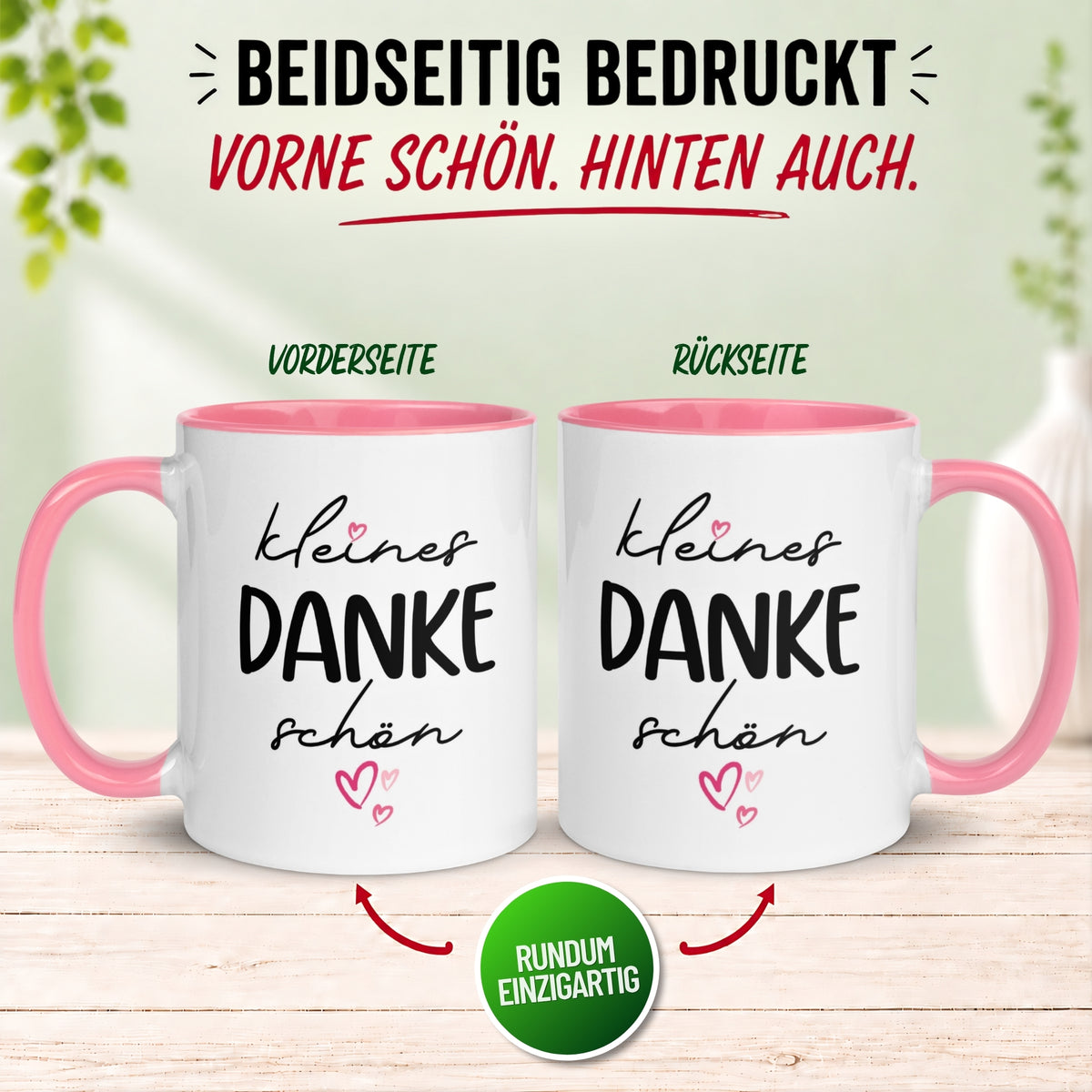 Tasse Danke – „Kleines Dankeschön“ – Dankeschön Geschenk Kollegin Lehrerin Erzieherin