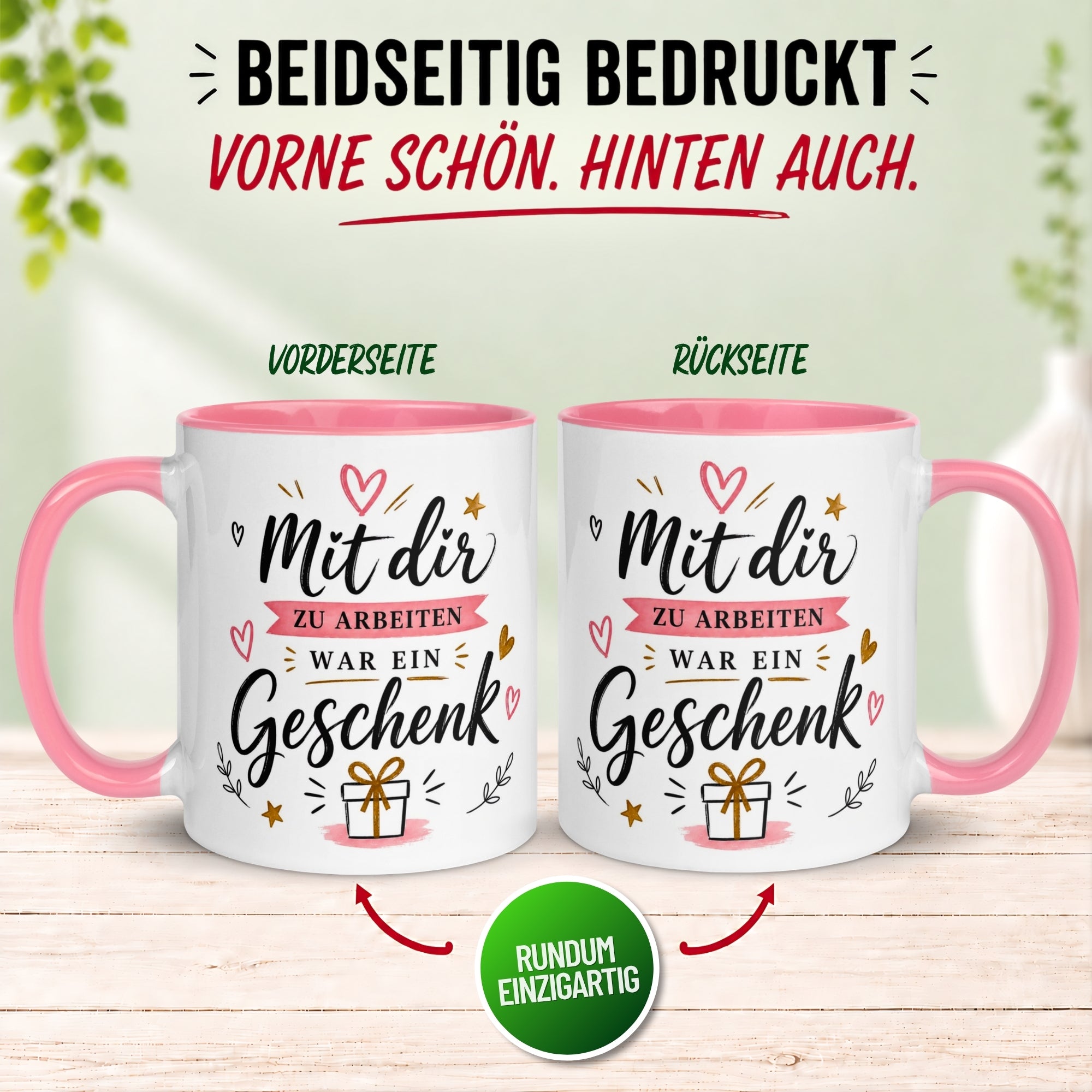 Tasse Kollegin – „Mit dir zu arbeiten war ein Geschenk“ – Abschiedsgeschenk