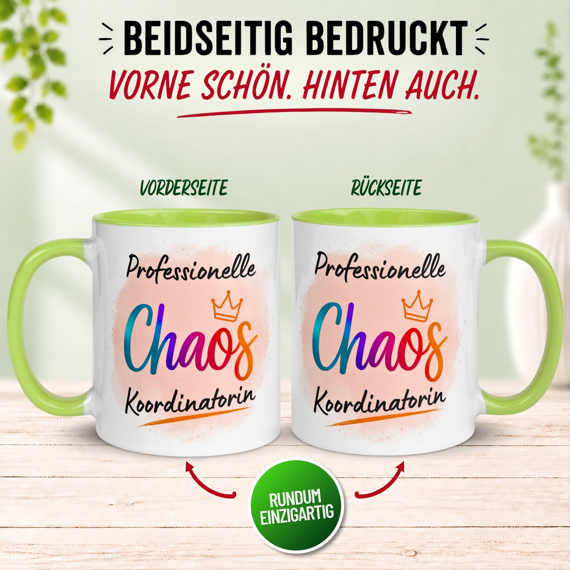 Tasse Kollegin – „Professionelle Chaos Koordinatorin“ – Geschenk Beste Arbeitskollegin