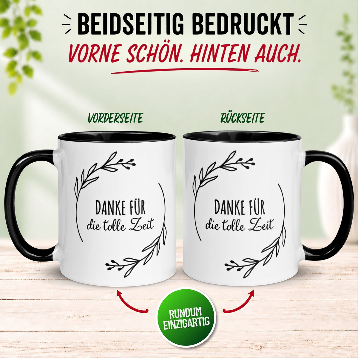 Tasse Danke – „Danke für die tolle Zeit“ – Dankeschön Geschenke Kollegin/Kollege