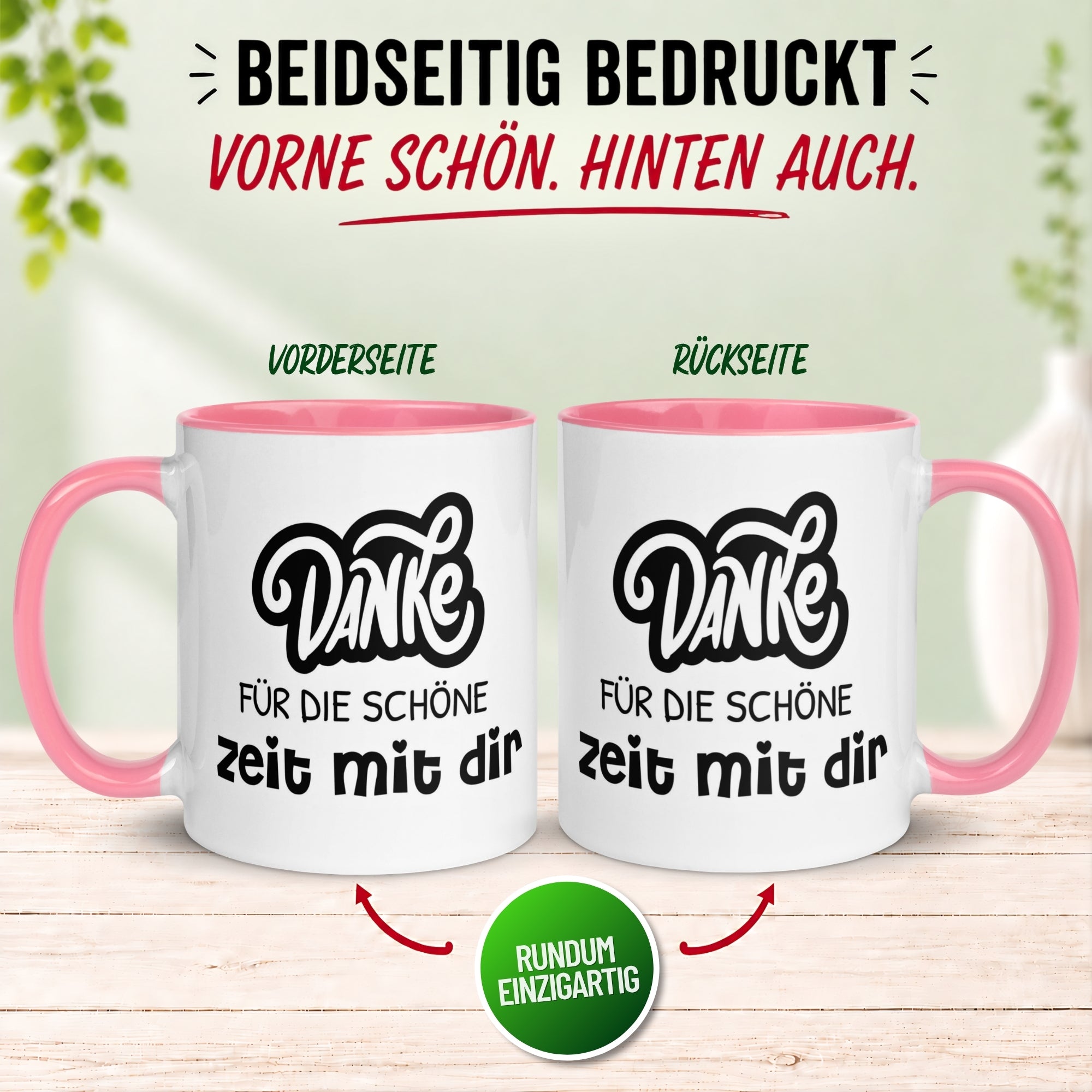 Tasse Abschied – „Danke für die Zeit mit dir“ – Abschiedsgeschenk Kollegin
