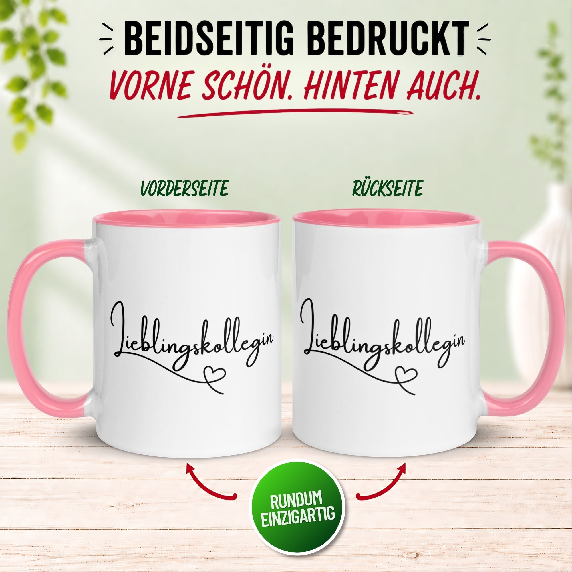 Tasse Kollegin – „Lieblingskollegin mit Herz“ – Geschenk Beste Arbeitskollegin