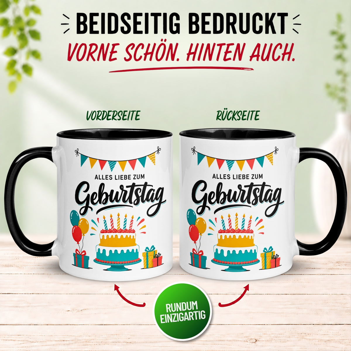 Tasse Geburtstag – „Alles Liebe zum Geburtstag“ – Geburtstagsgeschenk Mann Frau