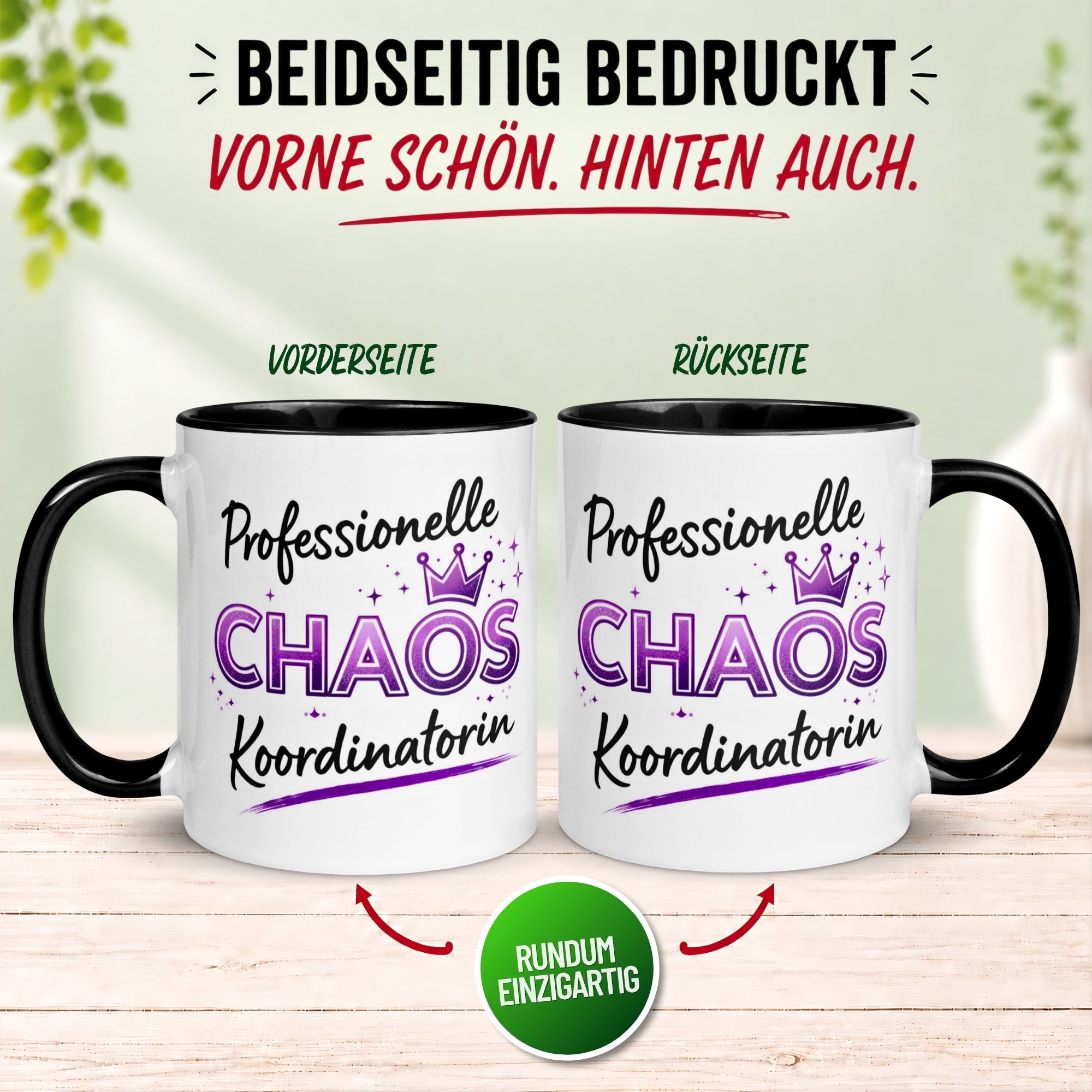Tasse Kollegin – „Professionelle Chaos Koordinatorin“ – Geschenk Beste Arbeitskollegin
