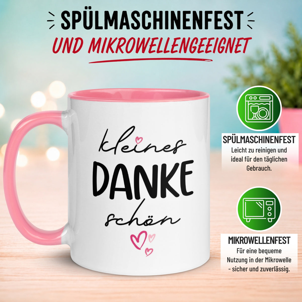 Tasse Danke – „Kleines Dankeschön“ – Dankeschön Geschenk Kollegin Lehrerin Erzieherin