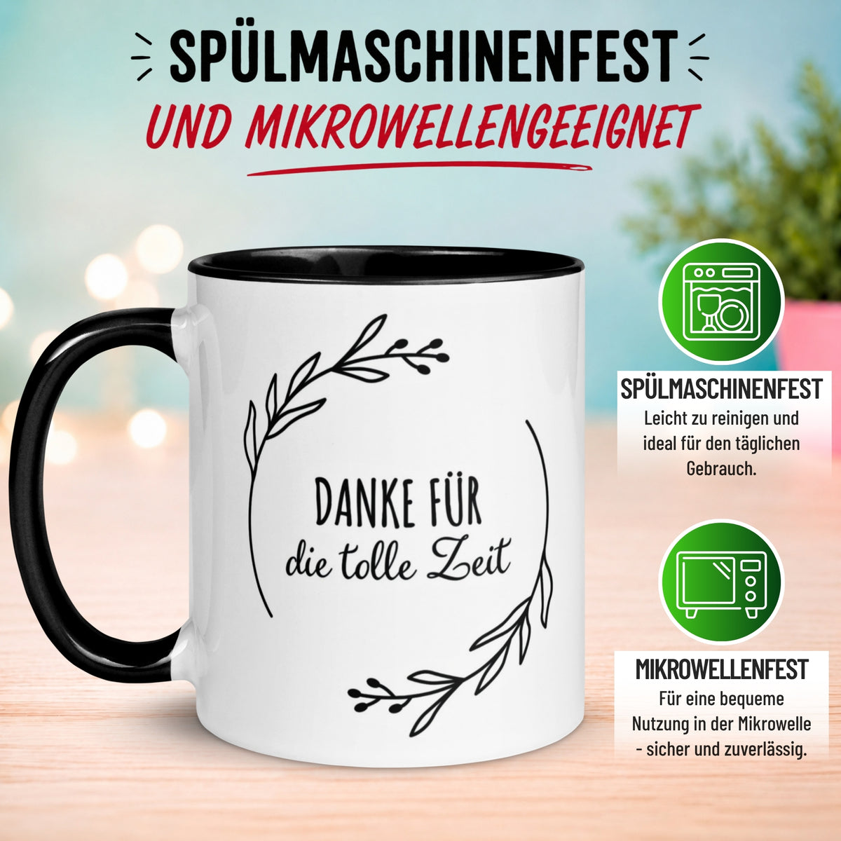 Tasse Danke – „Danke für die tolle Zeit“ – Dankeschön Geschenke Kollegin/Kollege