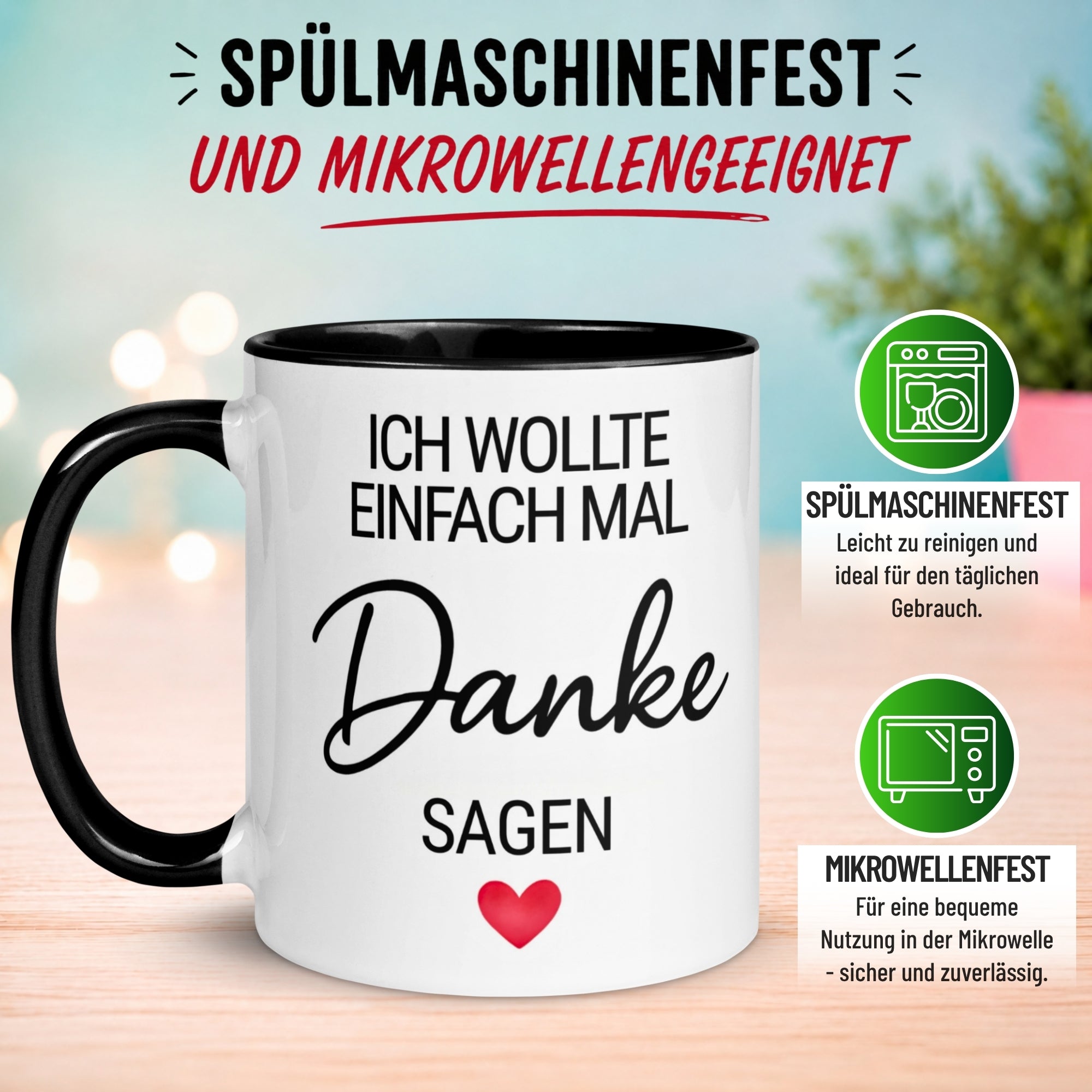 Tasse Danke – „Ich wollte einfach mal Danke sagen“ – Dankeschön Geschenke