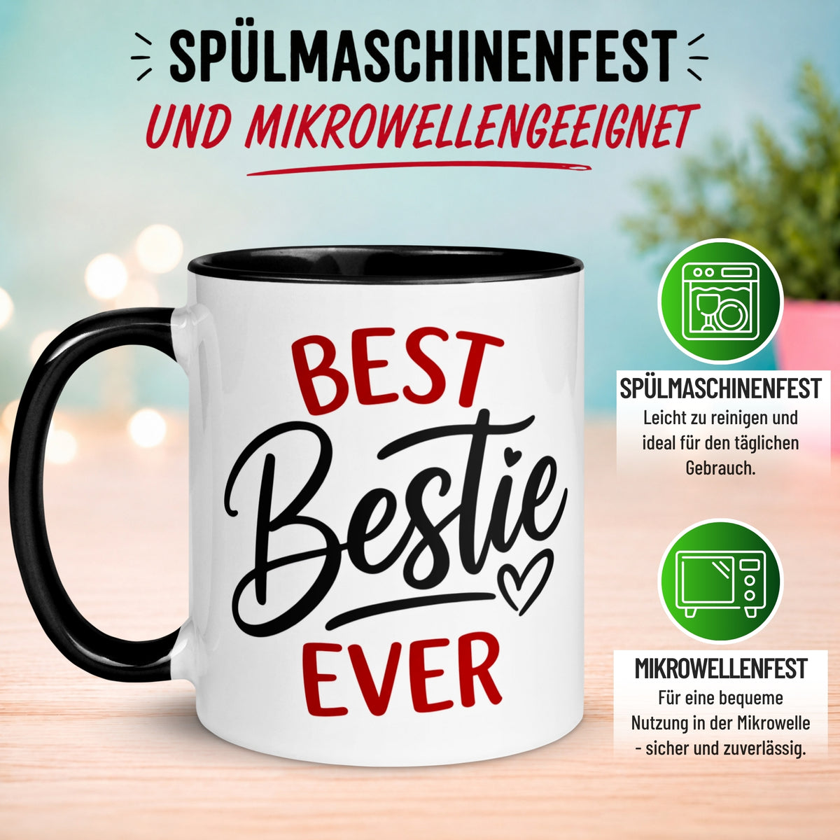 Tasse Freundschaft – „Best Bestie Ever“ – Geschenk Becher Beste Freunde Freundin