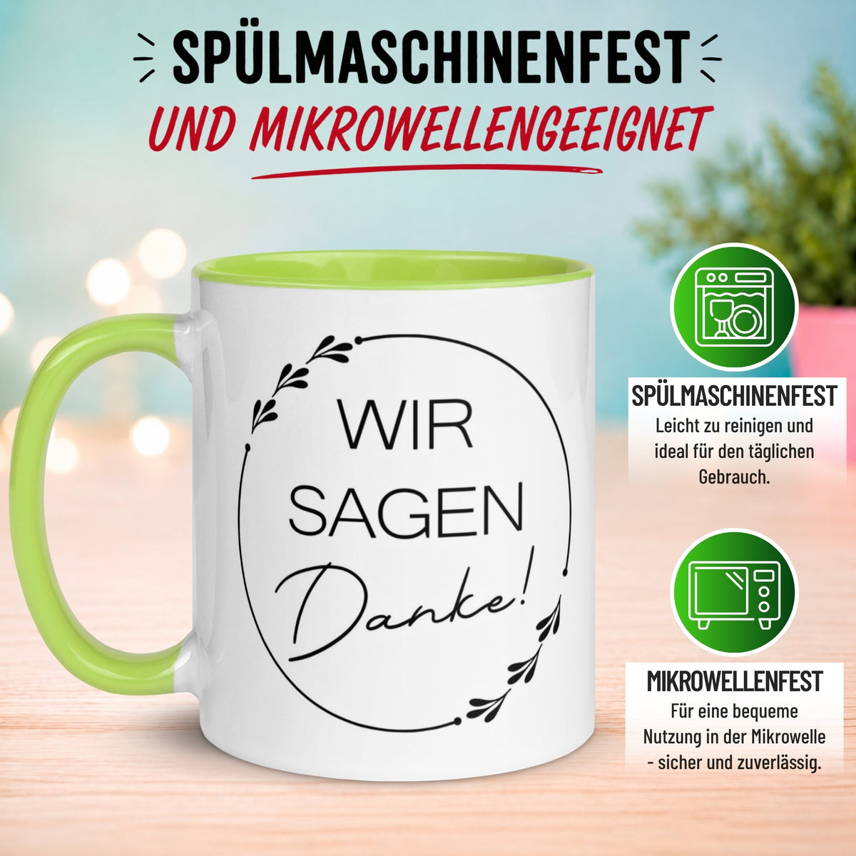 Tasse Danke – „Wir sagen Danke“ – Dankeschön Geschenk Team/Kollegen/Kollegin