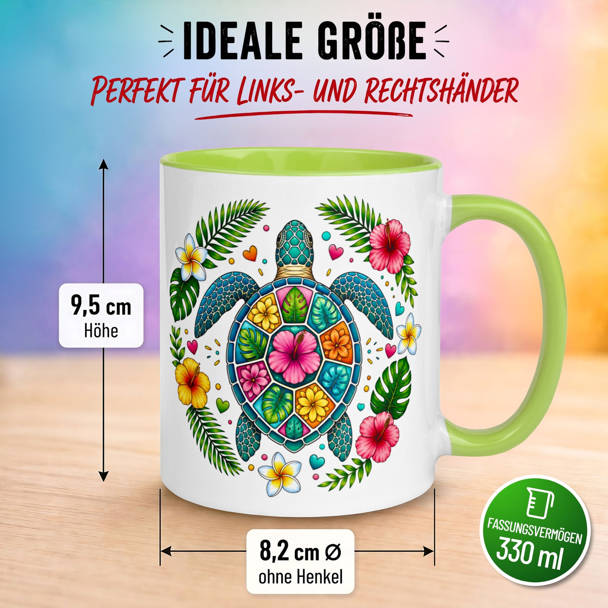 Tasse Schildkröte – „Sommer Strand Entspannung“ – lustiges Schildkröten Geschenk