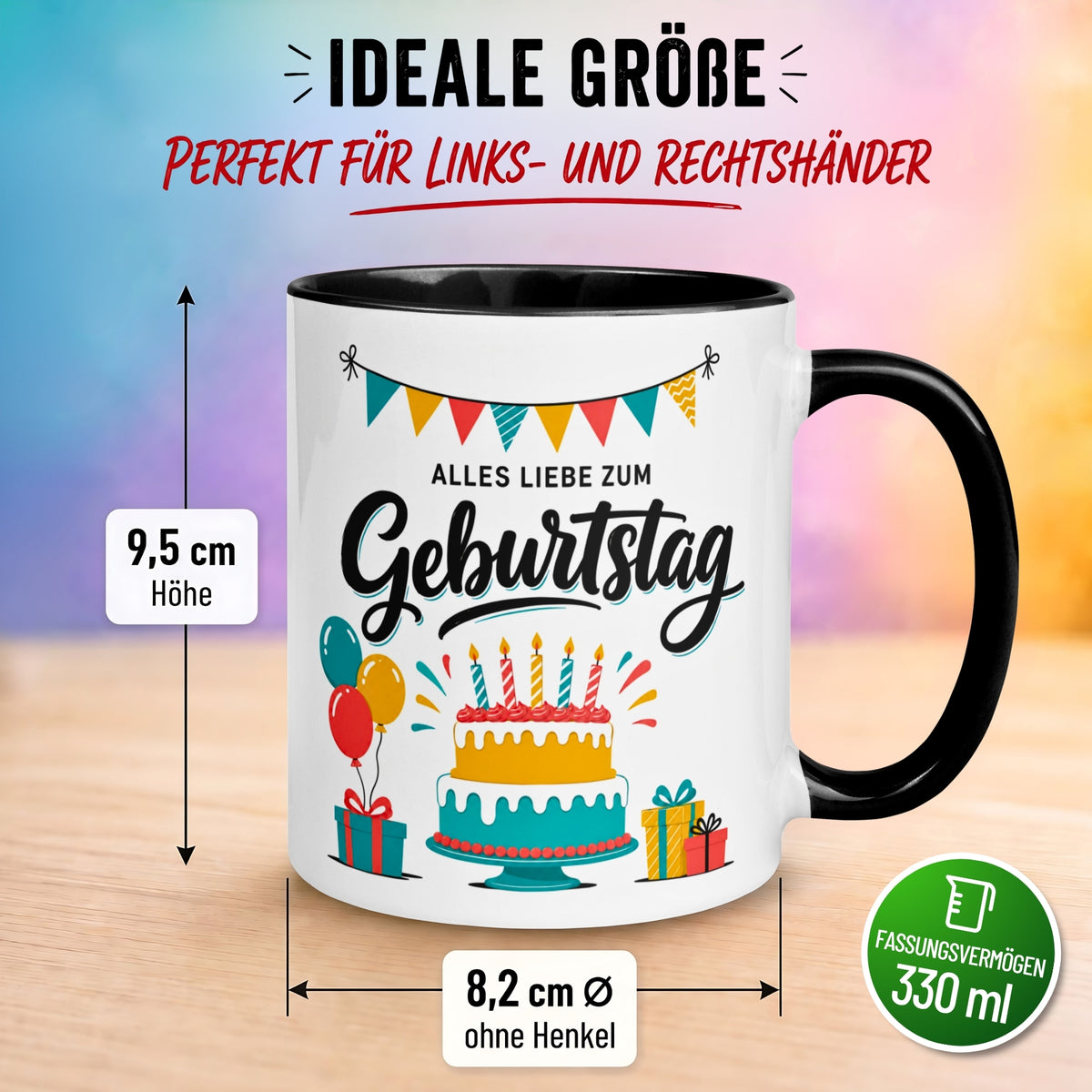 Tasse Geburtstag – „Alles Liebe zum Geburtstag“ – Geburtstagsgeschenk Mann Frau