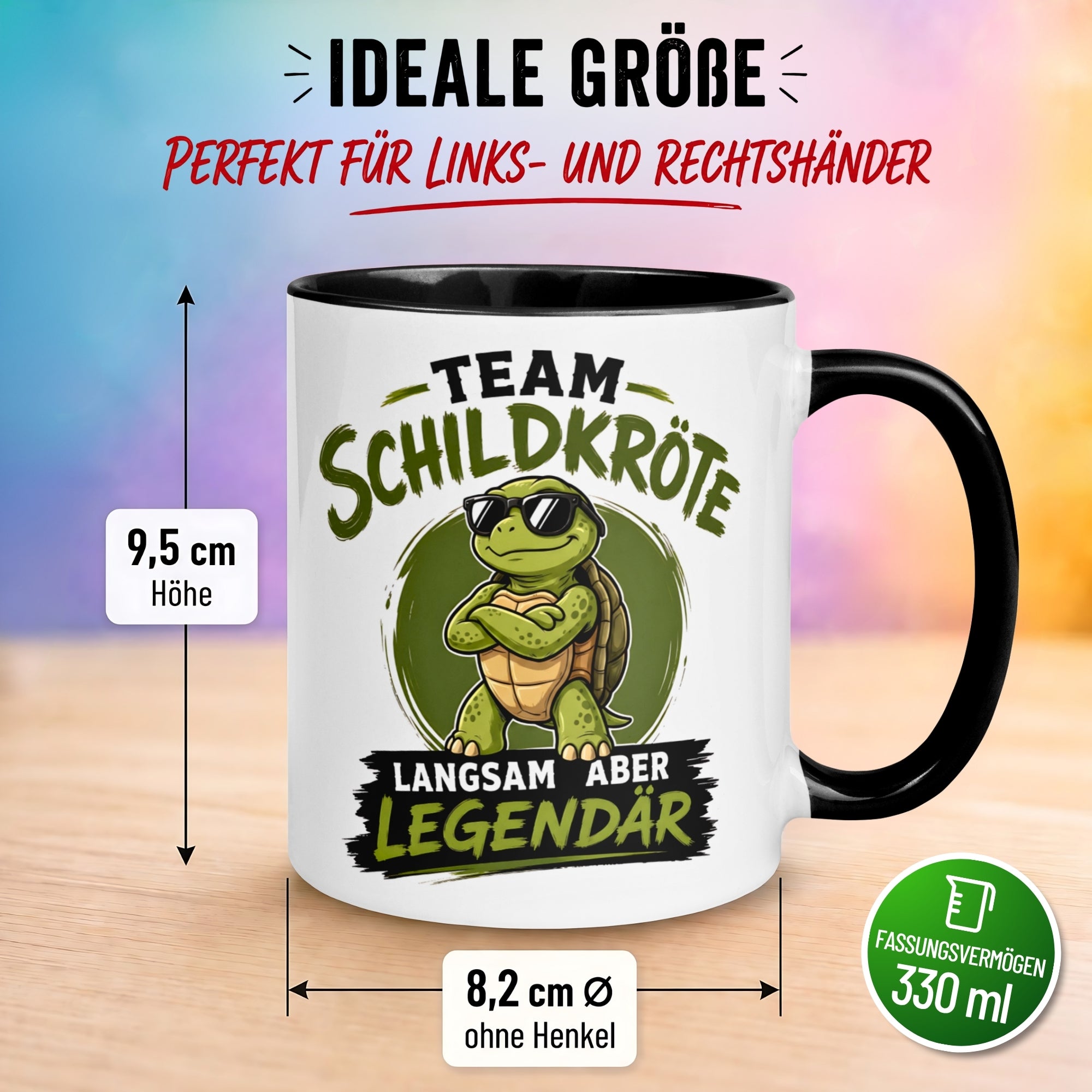 Tasse Schildkröte – „Langsam aber Legendär“ – lustiges Sommer Schildkröten Geschenk