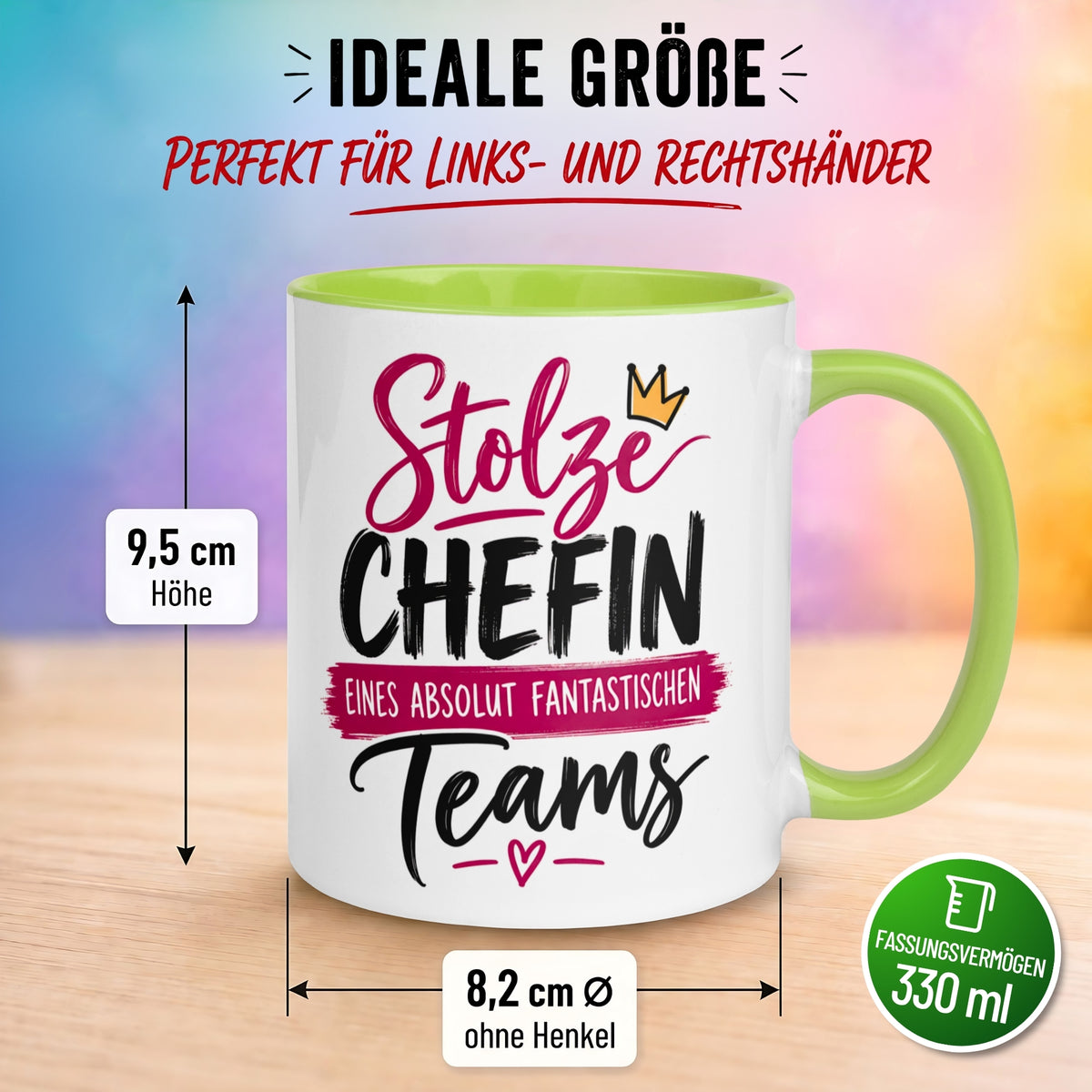 Tasse Chefin – „Stolze Chefin eines fantastischen Teams“ – Geschenk Beste Chefin