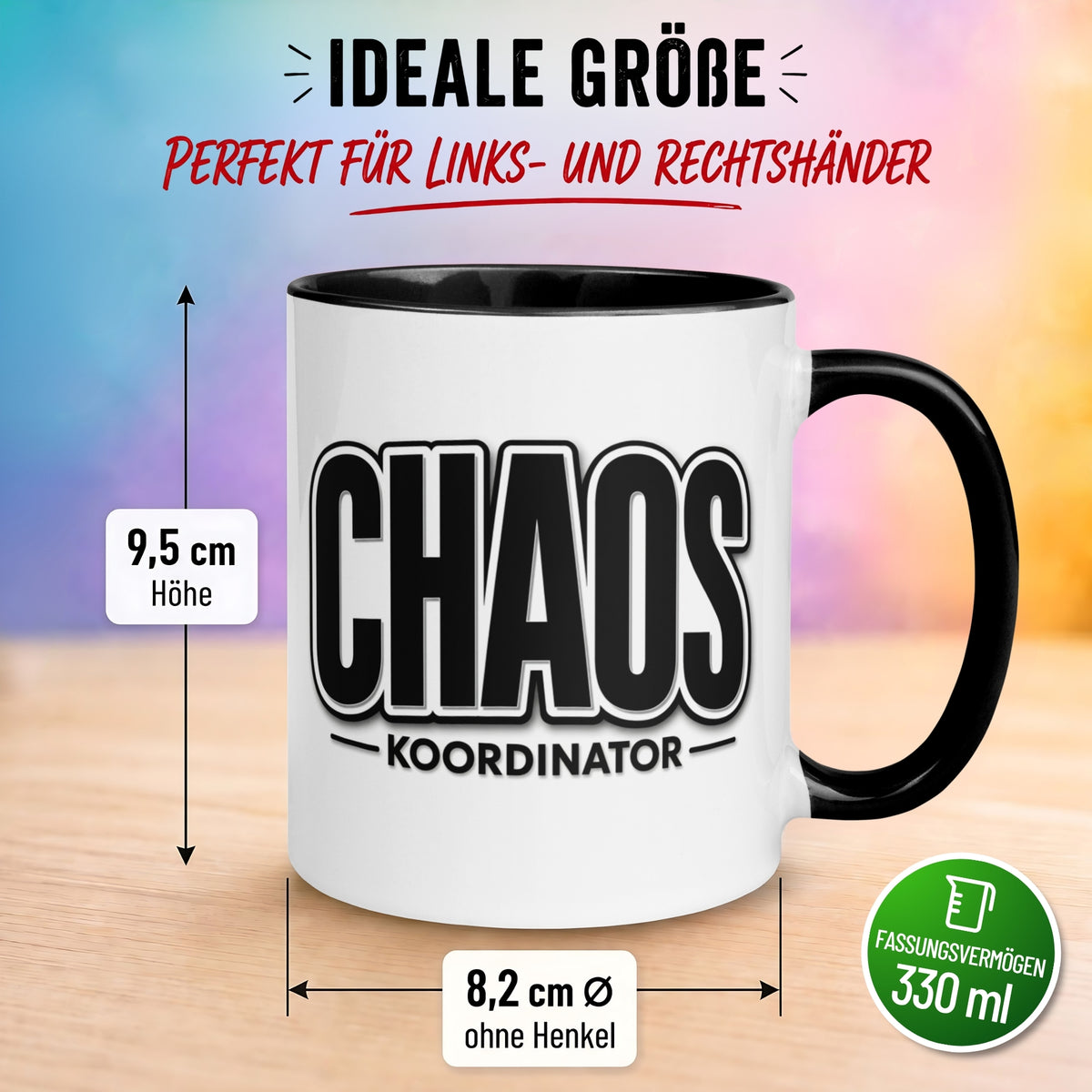 Tasse Chef – „Chaos Koordinator“ – Geschenk Becher Bester Chef