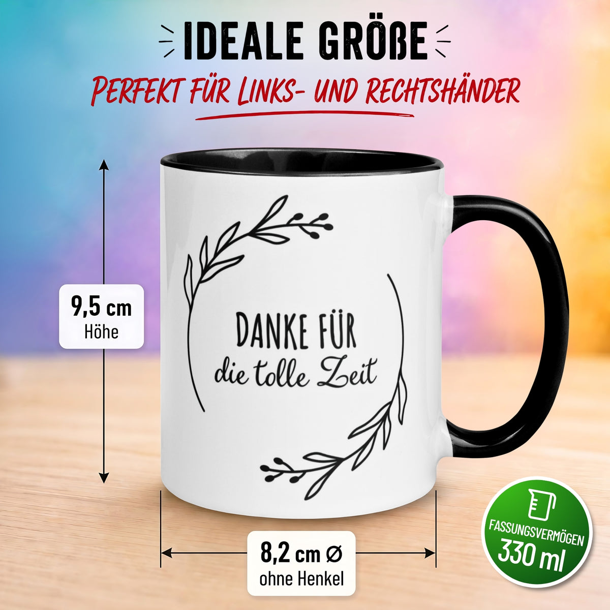 Tasse Danke – „Danke für die tolle Zeit“ – Dankeschön Geschenke Kollegin/Kollege
