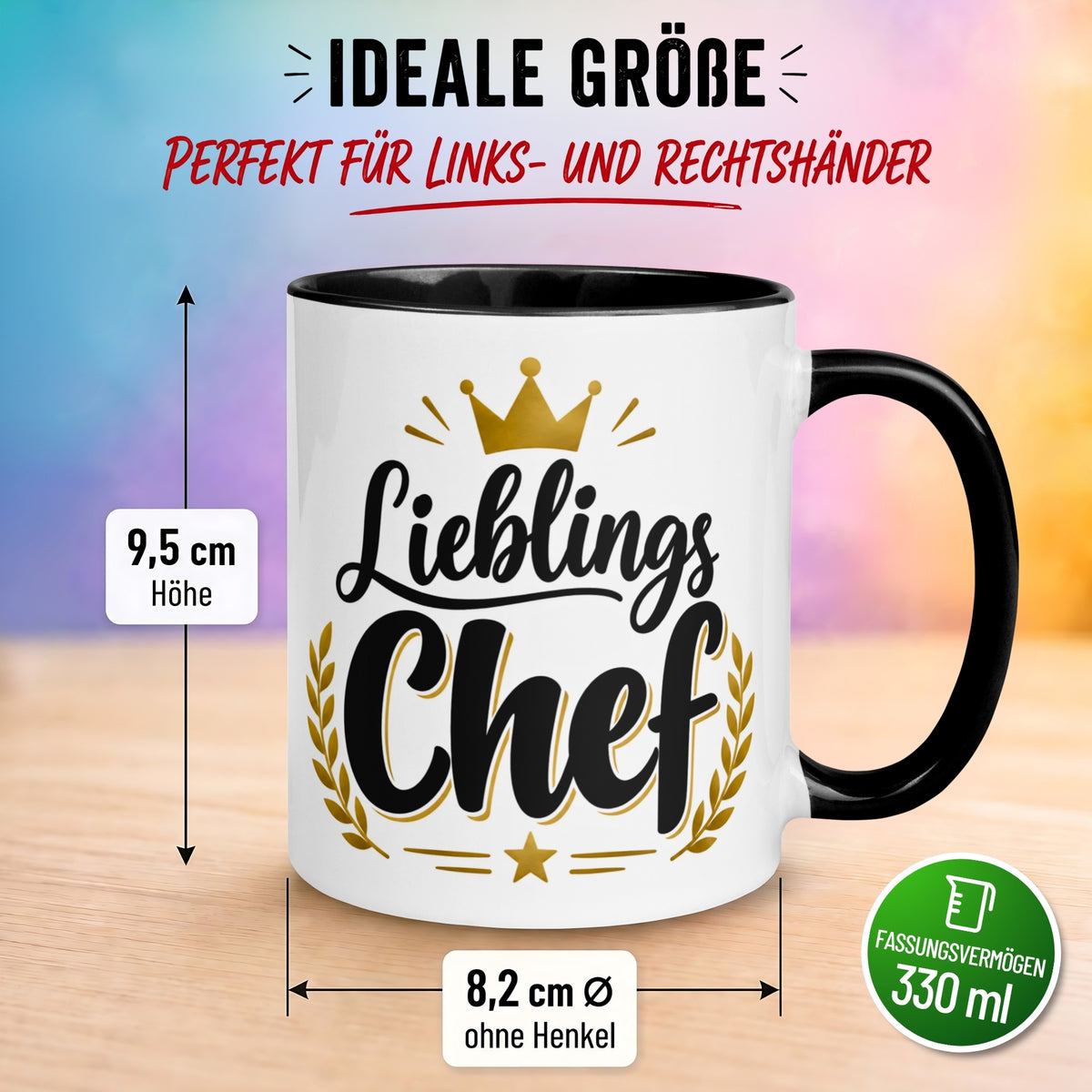 Tasse Chef – „Lieblingschef“ – Geschenk Kaffeetasse Bester Chef