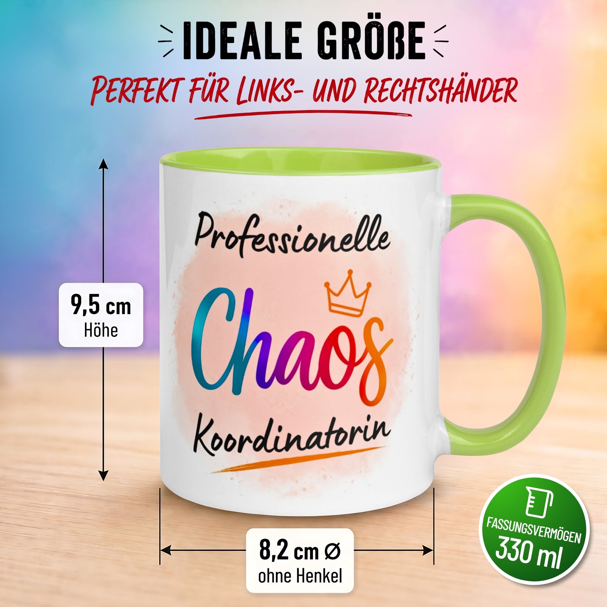 Tasse Kollegin – „Professionelle Chaos Koordinatorin“ – Geschenk Beste Arbeitskollegin