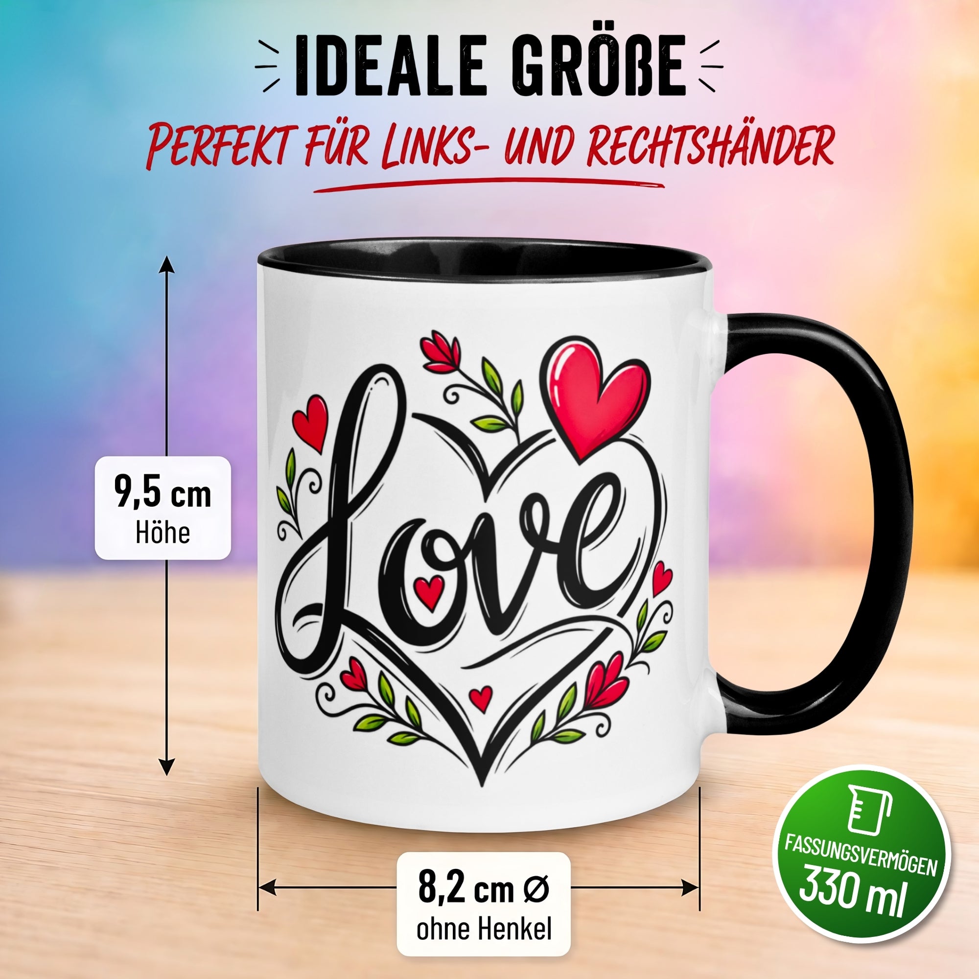 Tasse Liebe – „Grenzenlose Liebe“ – Ich liebe Dich Geschenk Partner Jahrestag Valentinstag