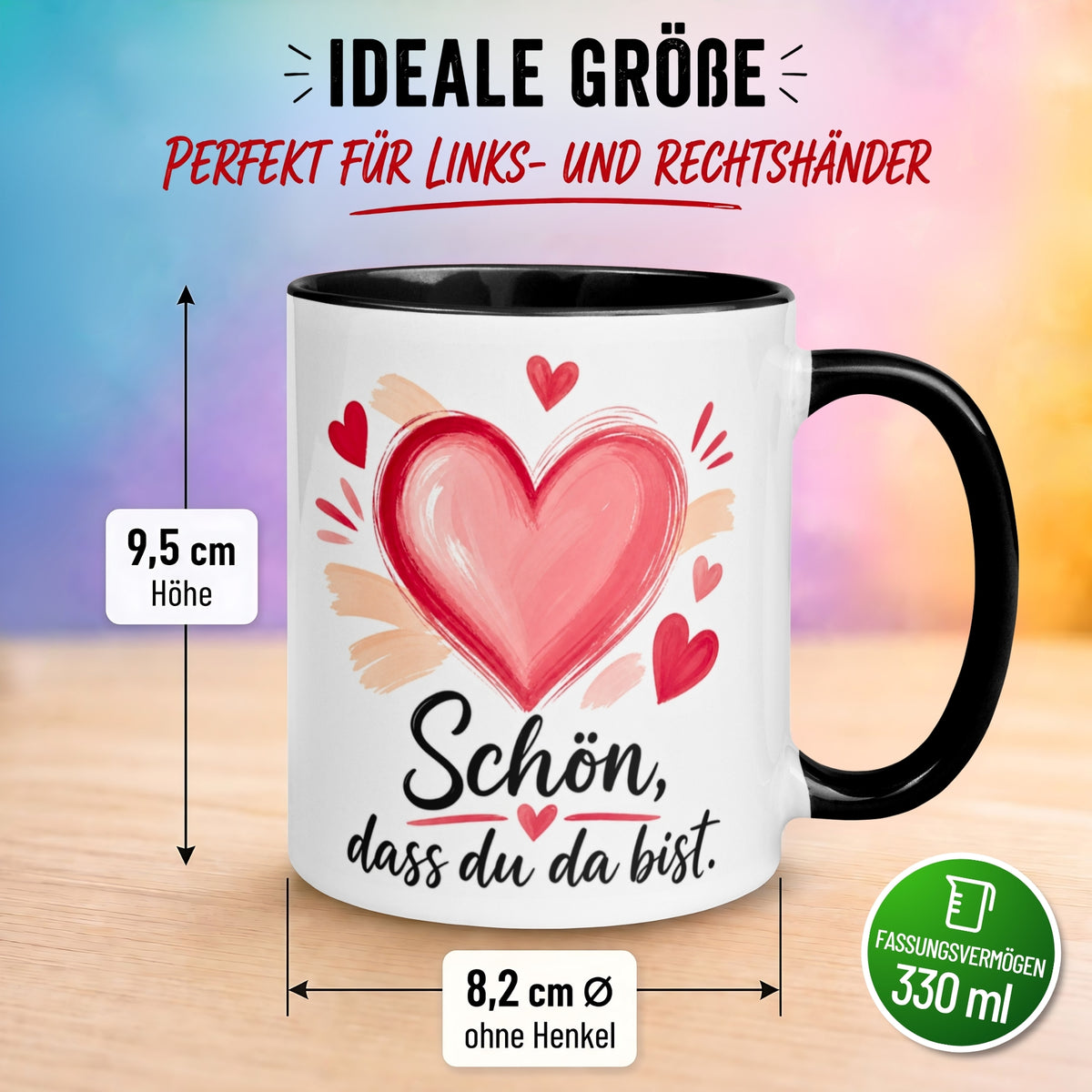 Tasse Danke – „Mit viel liebe - Schön dass du da bist“ – Dankeschön Geschenke