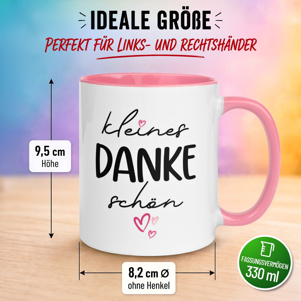 Tasse Danke – „Kleines Dankeschön“ – Dankeschön Geschenk Kollegin Lehrerin Erzieherin