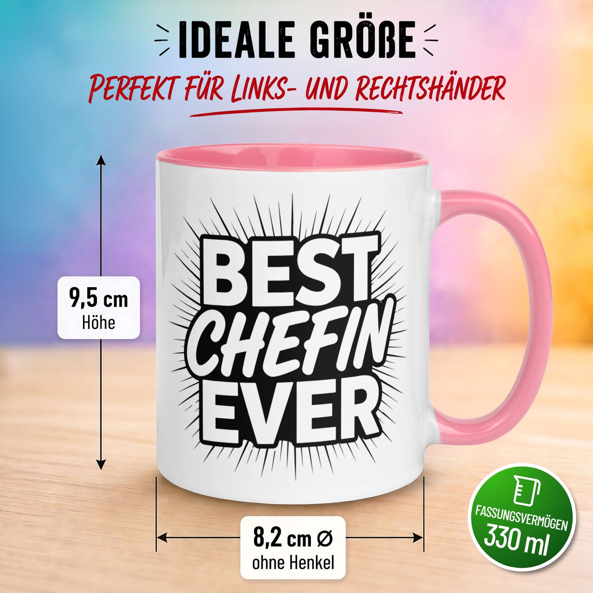 Tasse Chefin – „Best Chefin Ever“ – Geschenk Becher Beste Chefin