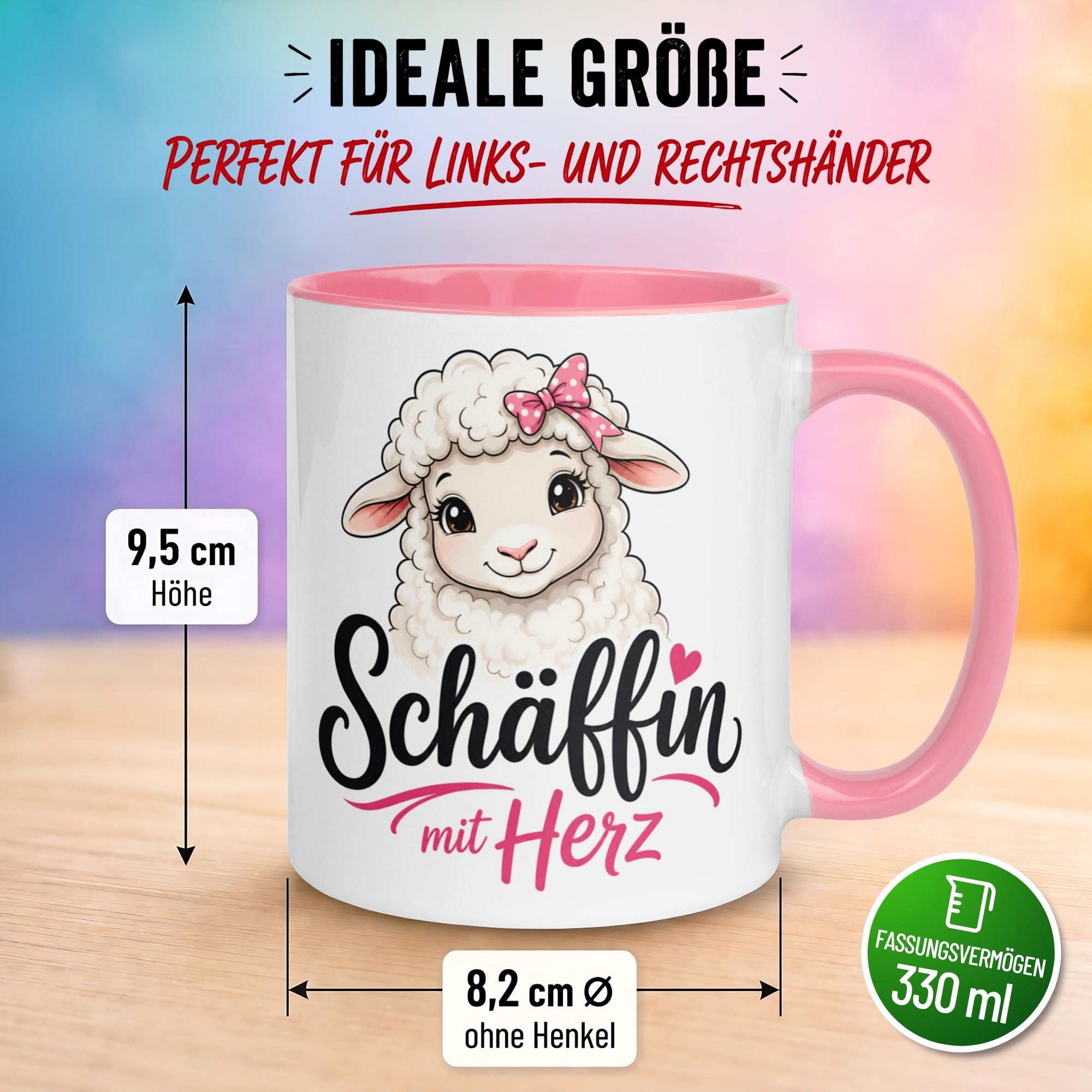 Tasse Chefin – „Schäffin mit Herz und Schleife“ – Geschenk Beste Chefin