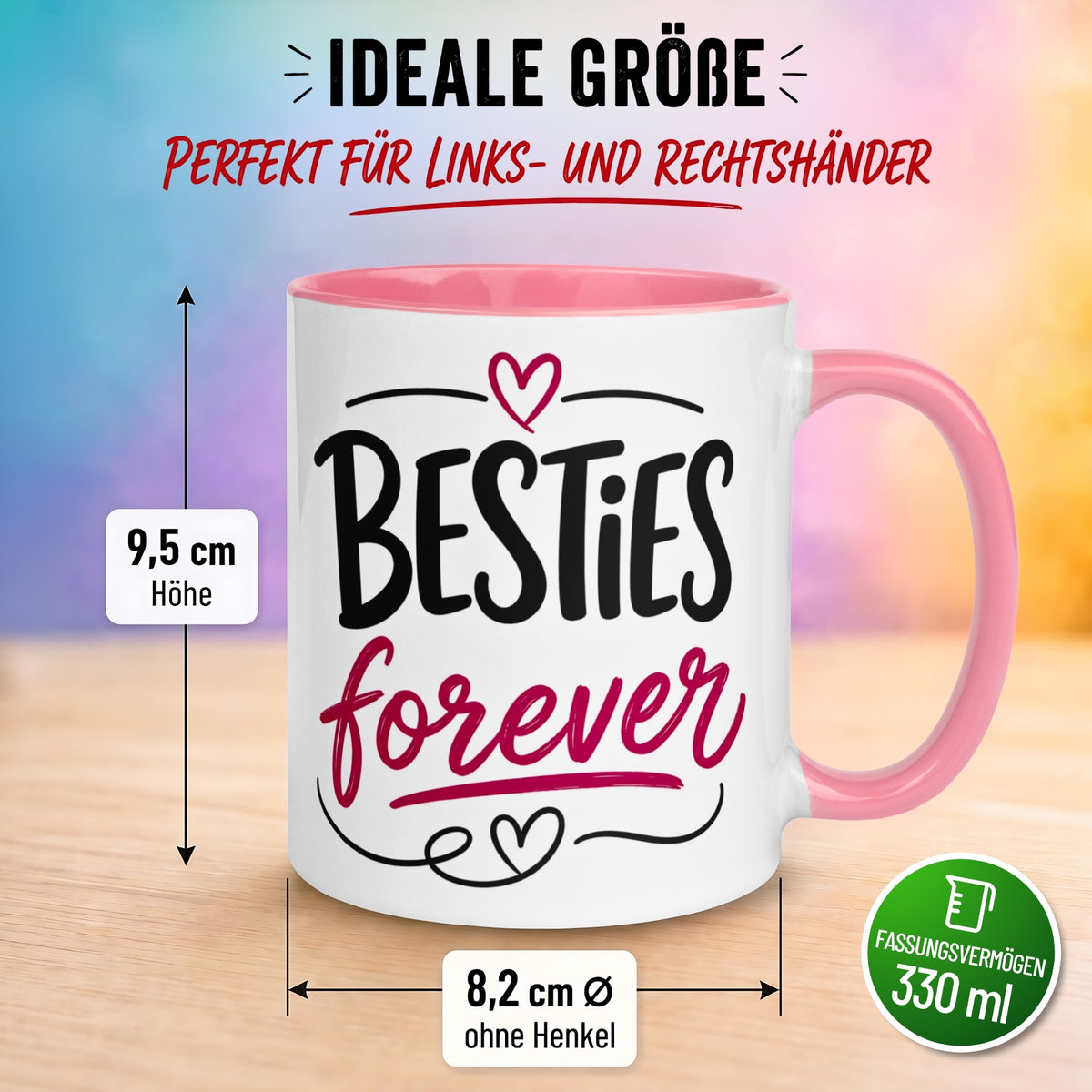 Tasse Freundschaft – „Besties forever“ – Geschenk Beste Freundinnen Freundin