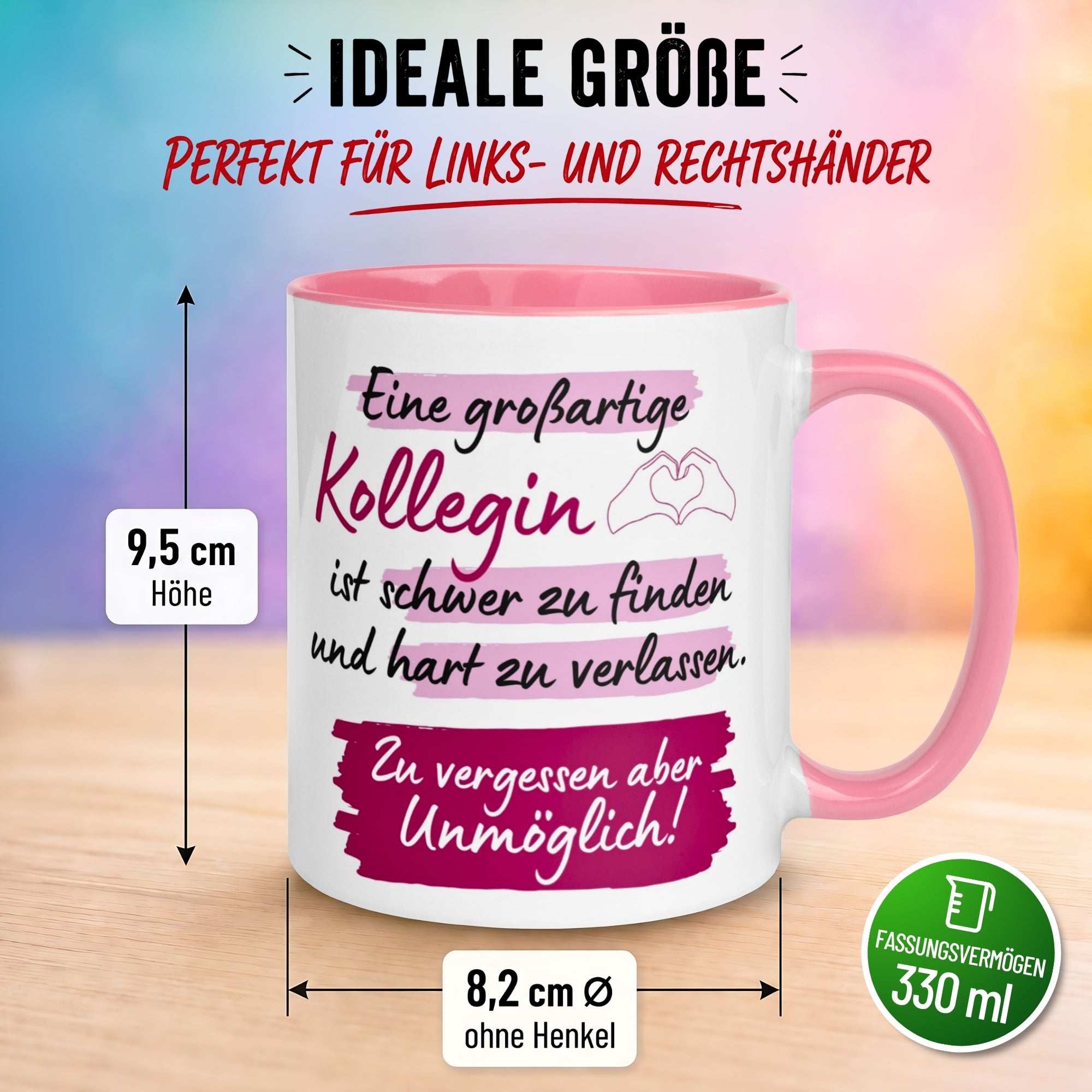 Tasse Kollegin – „Eine großartige Kollegin ist schwer zu finden“ – Abschiedsgeschenk