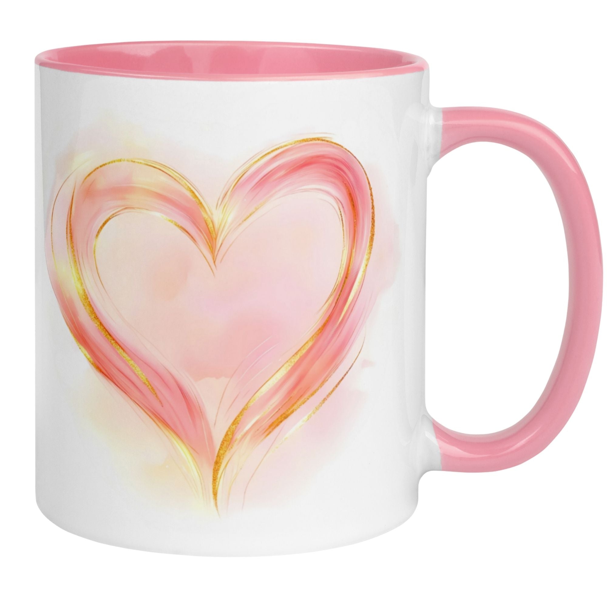 Momentals® Tasse Liebe | Herz & Aquarellstil | Sanfte Liebe