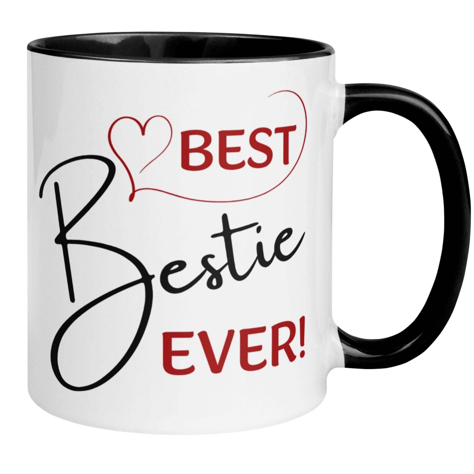 Momentals Best Bestie Ever mug with stylish typography, perfect gift for best friends.