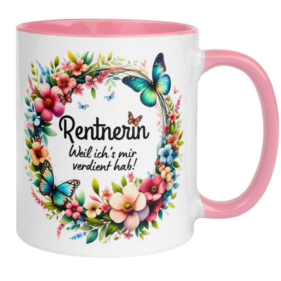Tasse Rentnerin – „Weil ich's mir verdient hab“ – Geschenk Rente Frau