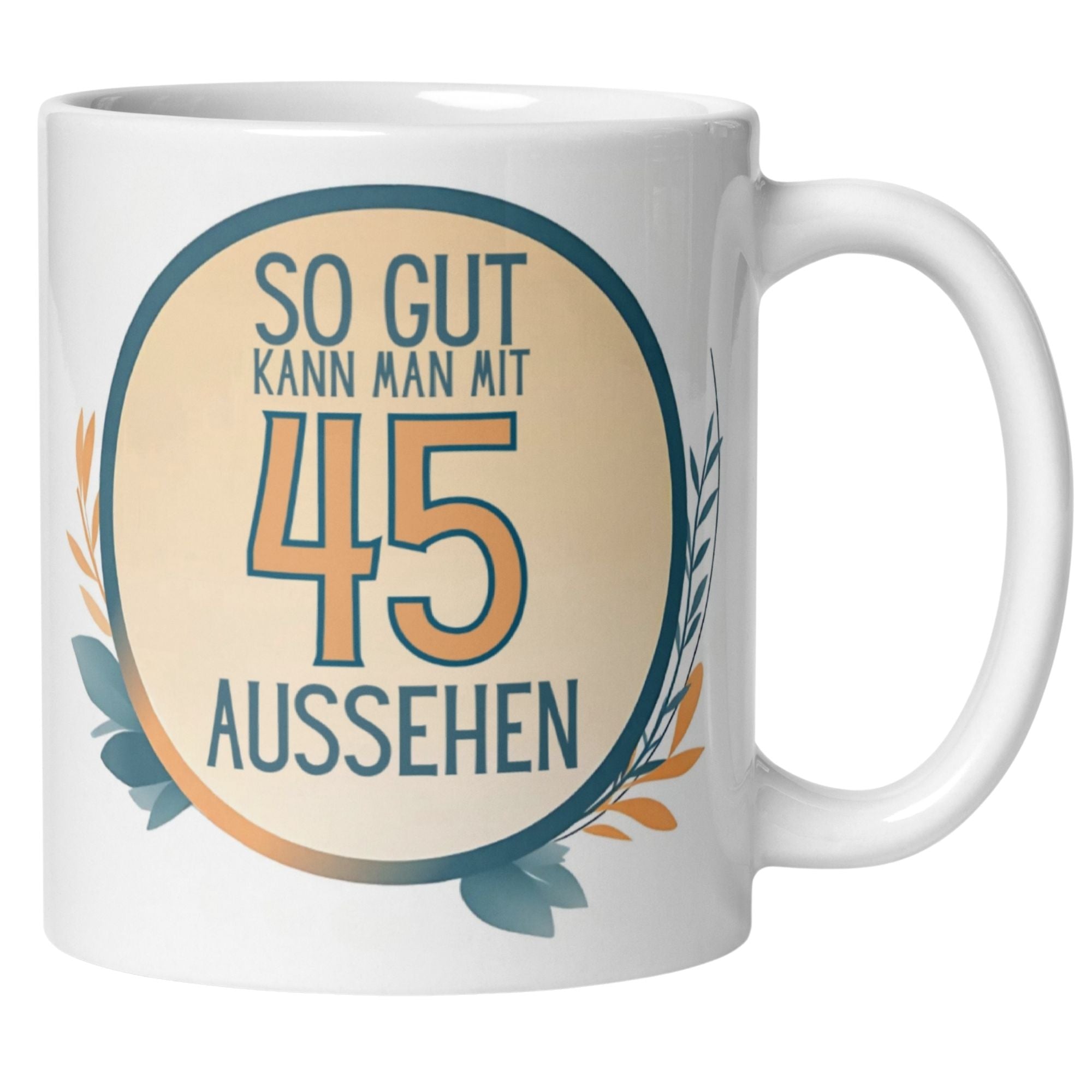 Momentals® Tasse 45. Geburtstag | Humorvoll & Spruch | So gut kann man mit 45 Aussehen