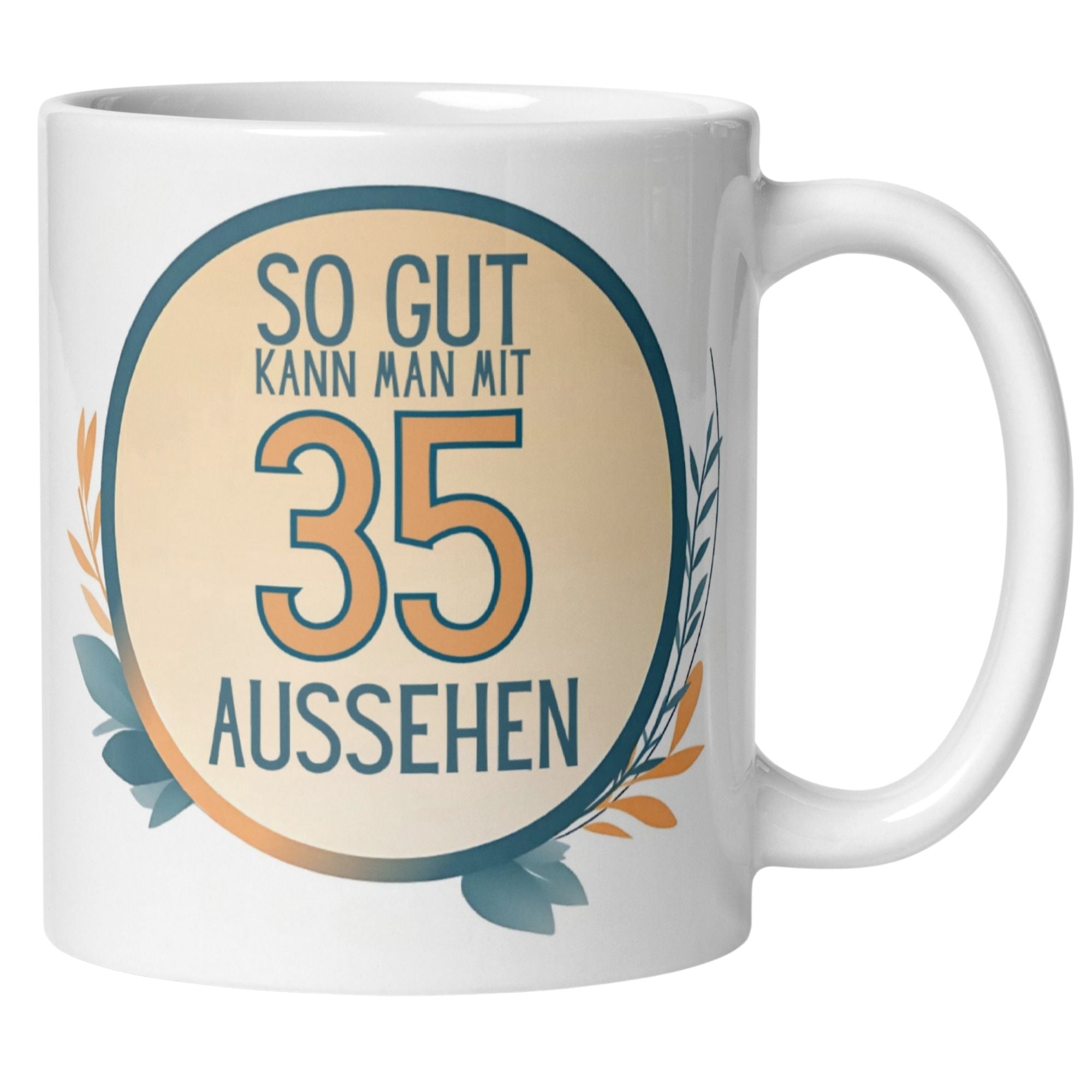 Momentals® Tasse 35. Geburtstag | Humorvoll & Spruch | So gut kann man mit 35 Aussehen