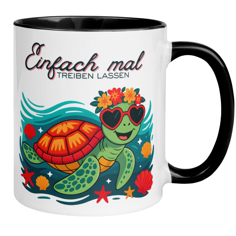 Schildkröte Tasse | Einfach mal treiben lassen