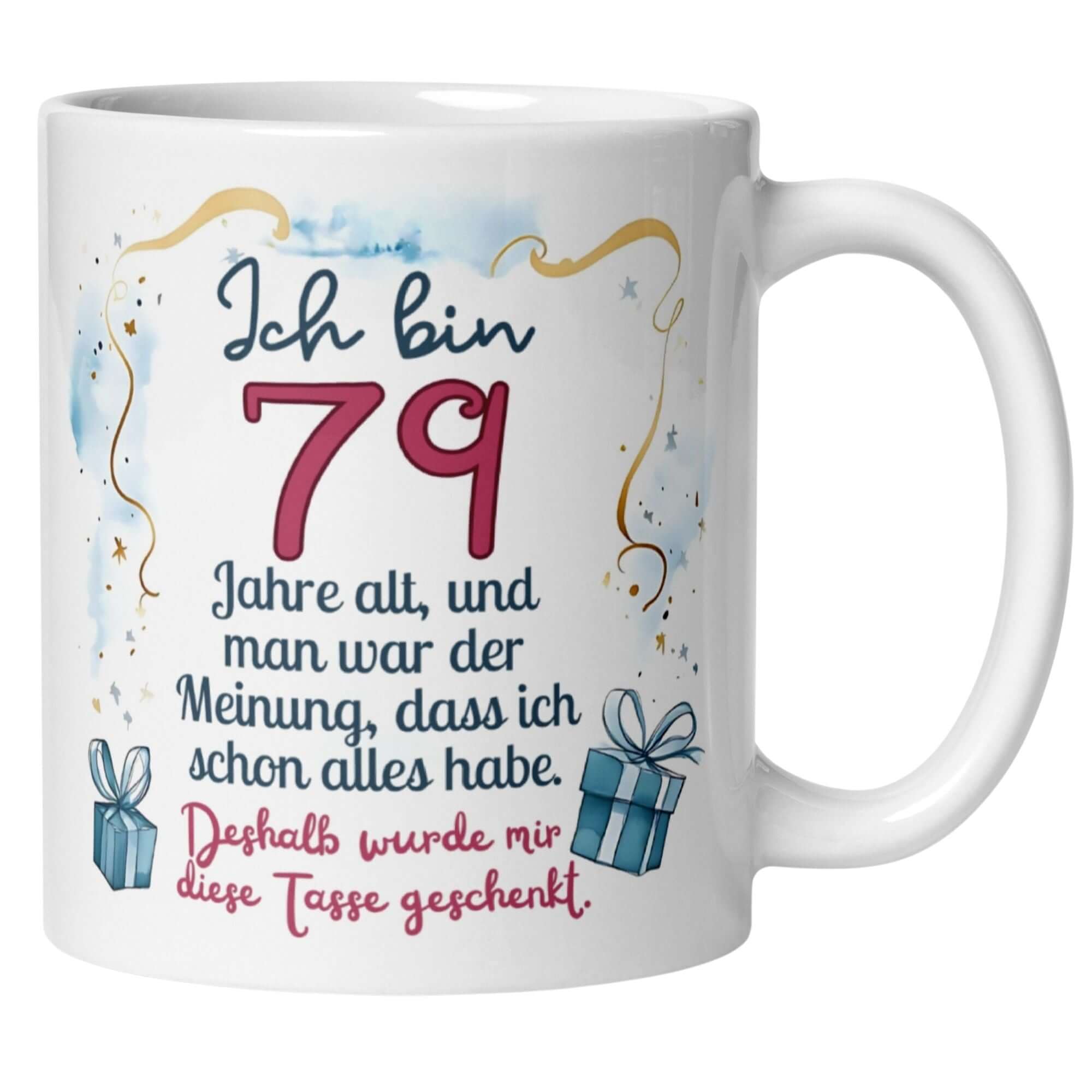 Momentals® Tasse 79. Geburtstag | Humorvoll & Spruch | Man war der Meinung ich hab schon alles • Momentals