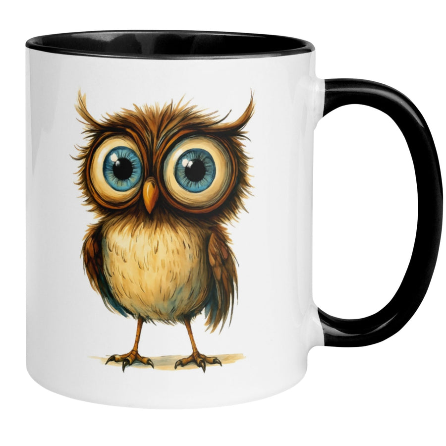 Tasse Eule | Süße Eule mit großen Augen