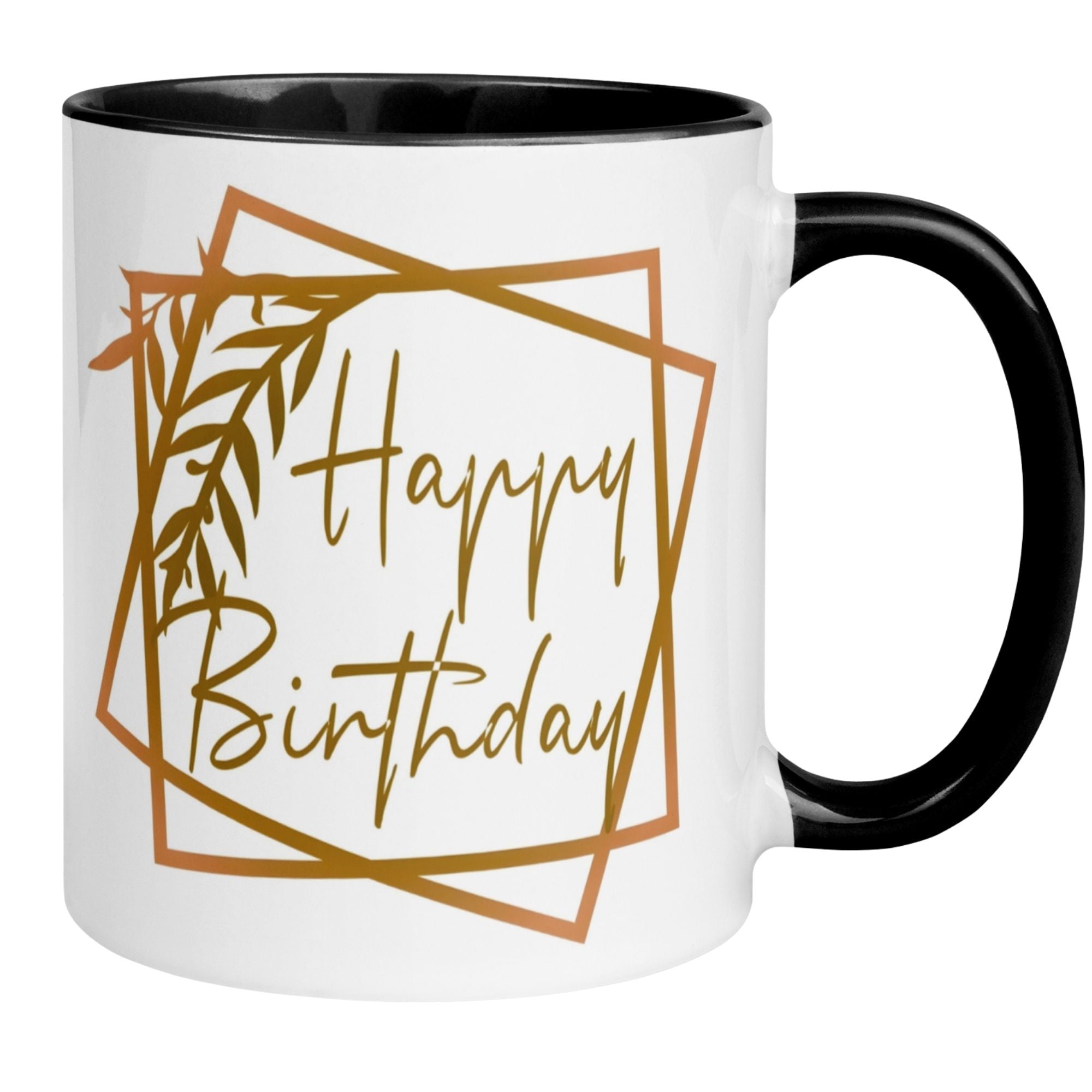 Tasse Geburtstag – „Goldenes Happy Birthday“ – Geburtstagsgeschenk Mann Frau