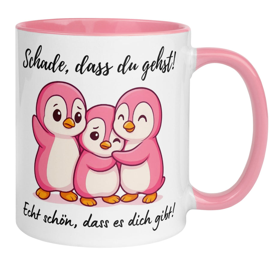 Tasse Kollegin | Pinguin & Spruch | Schade dass du gehst