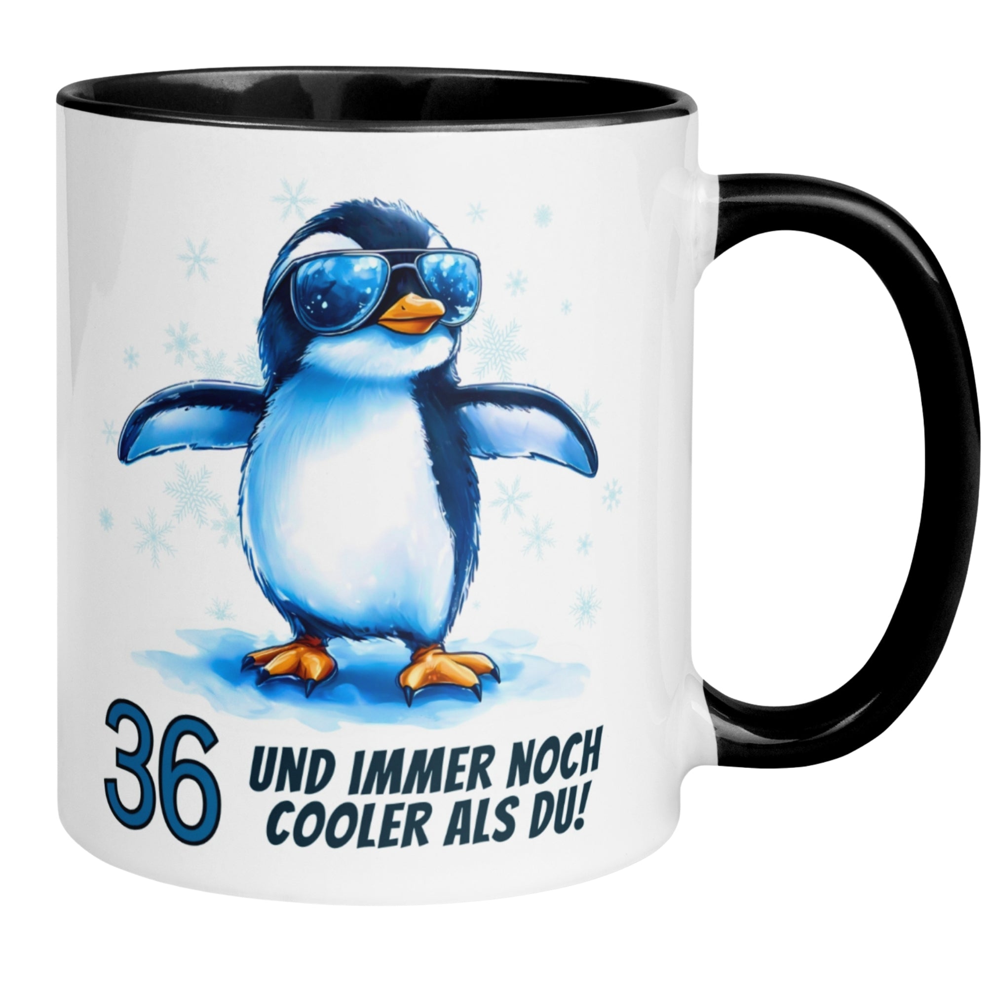 Momentals® Tasse 36. Geburtstag | Pinguin & Spruch | 36 und immer noch cooler als du