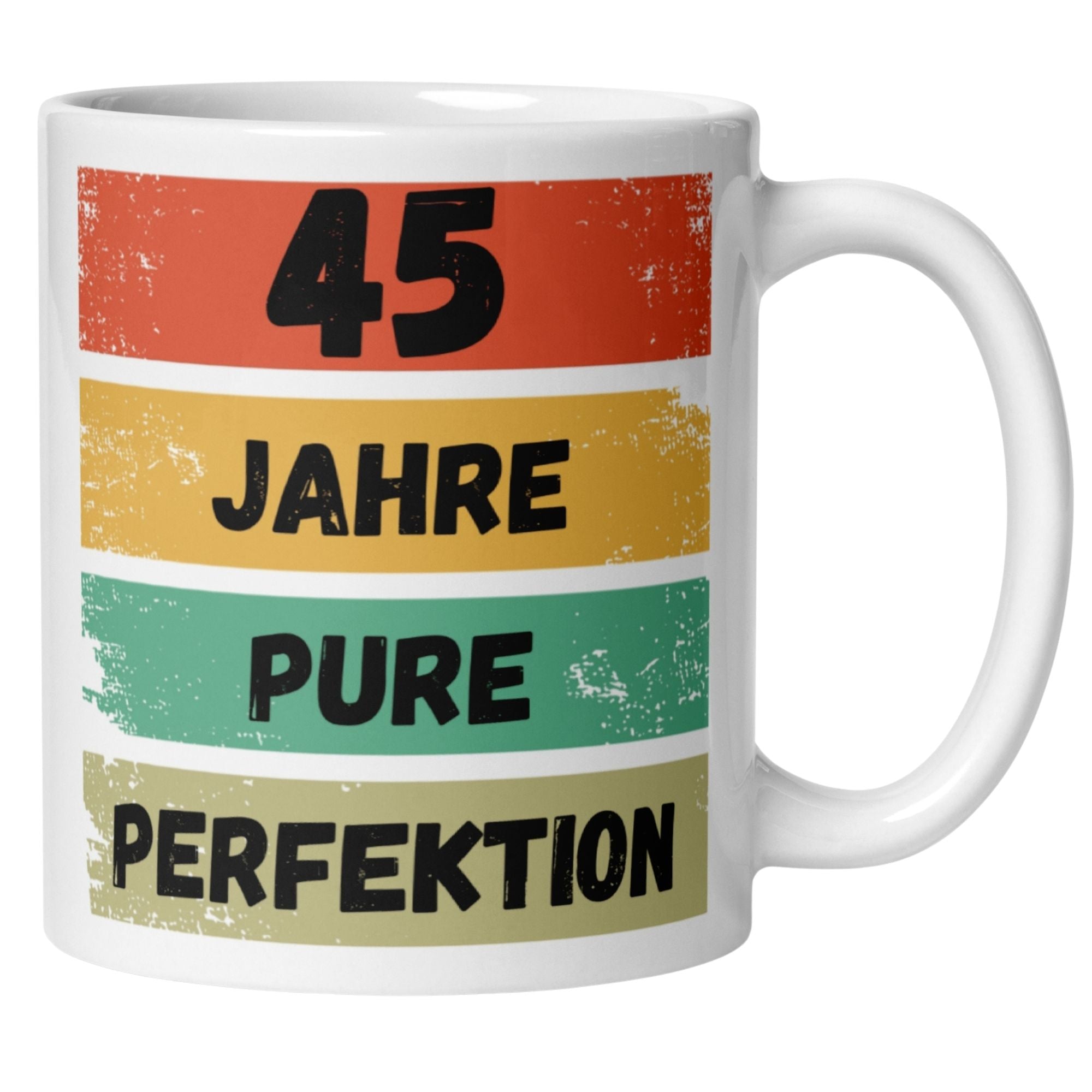Momentals® Tasse 45. Geburtstag | Vintage & Spruch | 45 Jahre Pure Perfektion