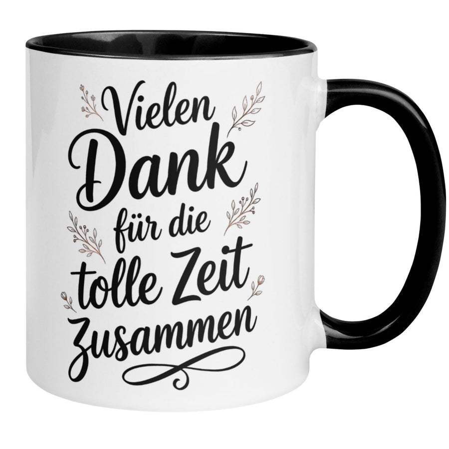 Tasse Abschied – „Vielen Dank für die tolle Zeit zusammen“ – Abschiedsgeschenk Kollege