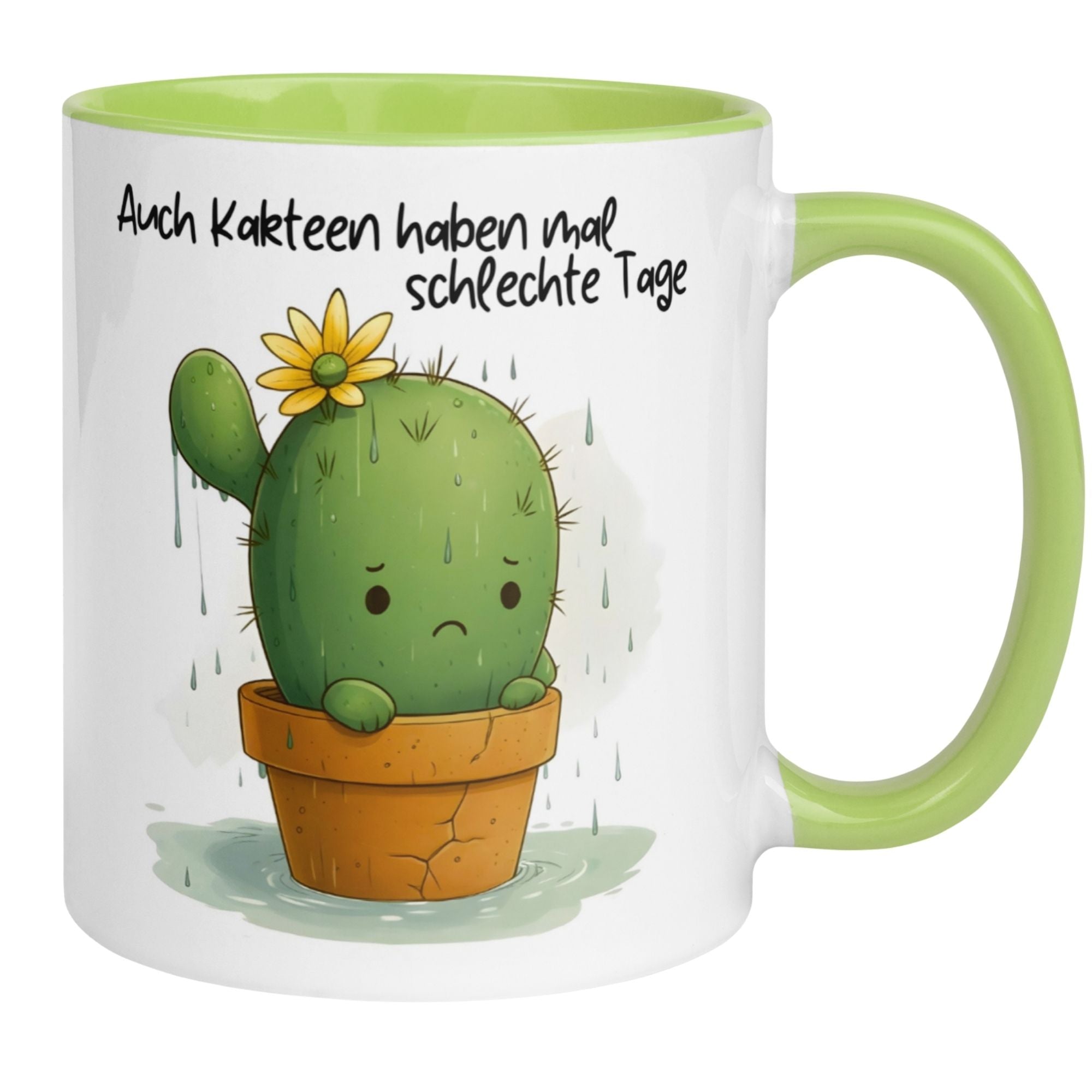 Tasse Kaktus – „Auch Kakteen haben mal schlechte Tage“ – Lustige Kaffe