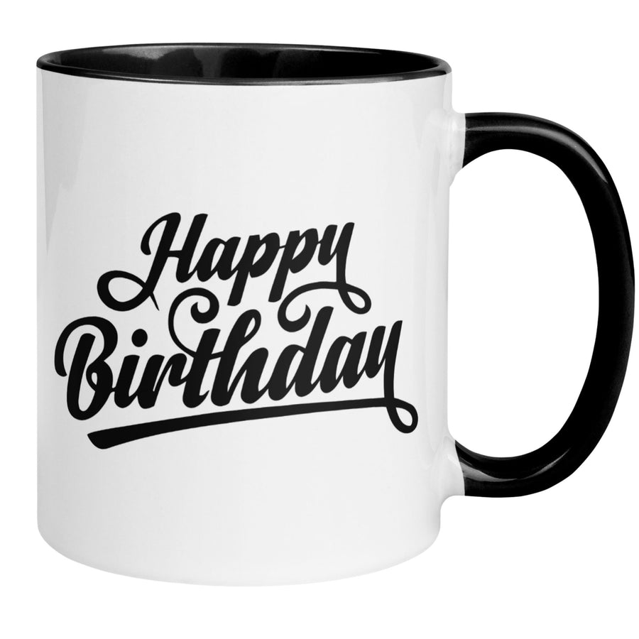 Geburtstag Tasse | Happy Birthday - Minimalistischer Stil