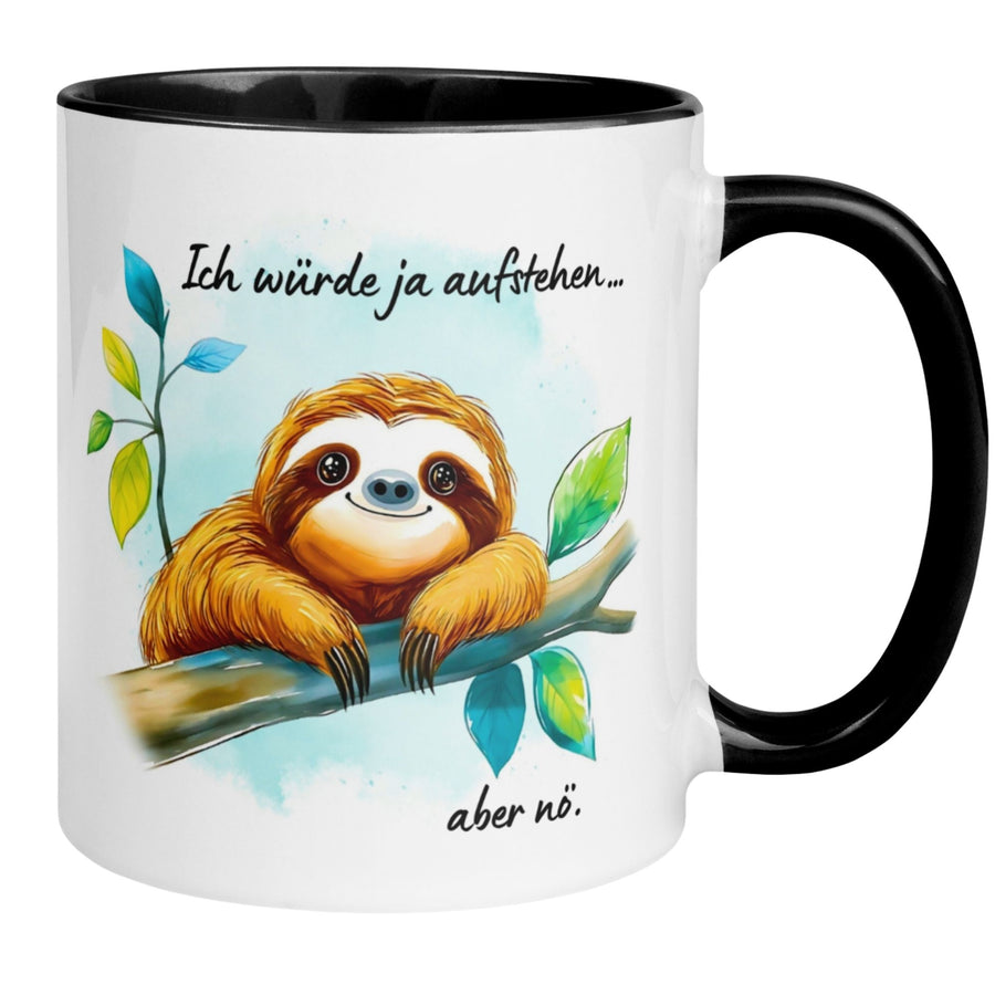 Tasse | Faultier & Baum | Faultier Aquarell Hintergrund