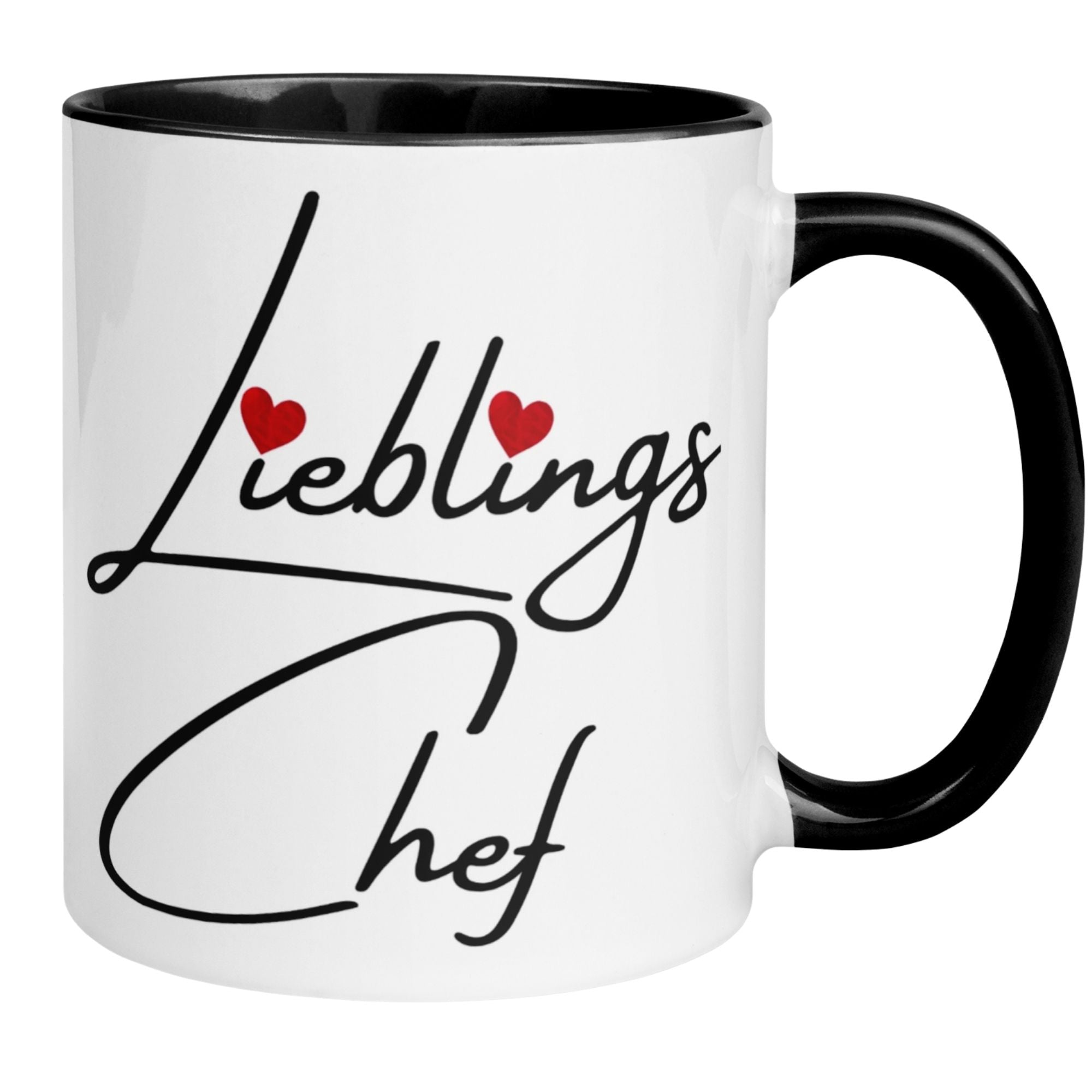 Momentals Lieblingschef Tasse mit Herz für humorvolle Abschiedsgeschenke an Chefs.