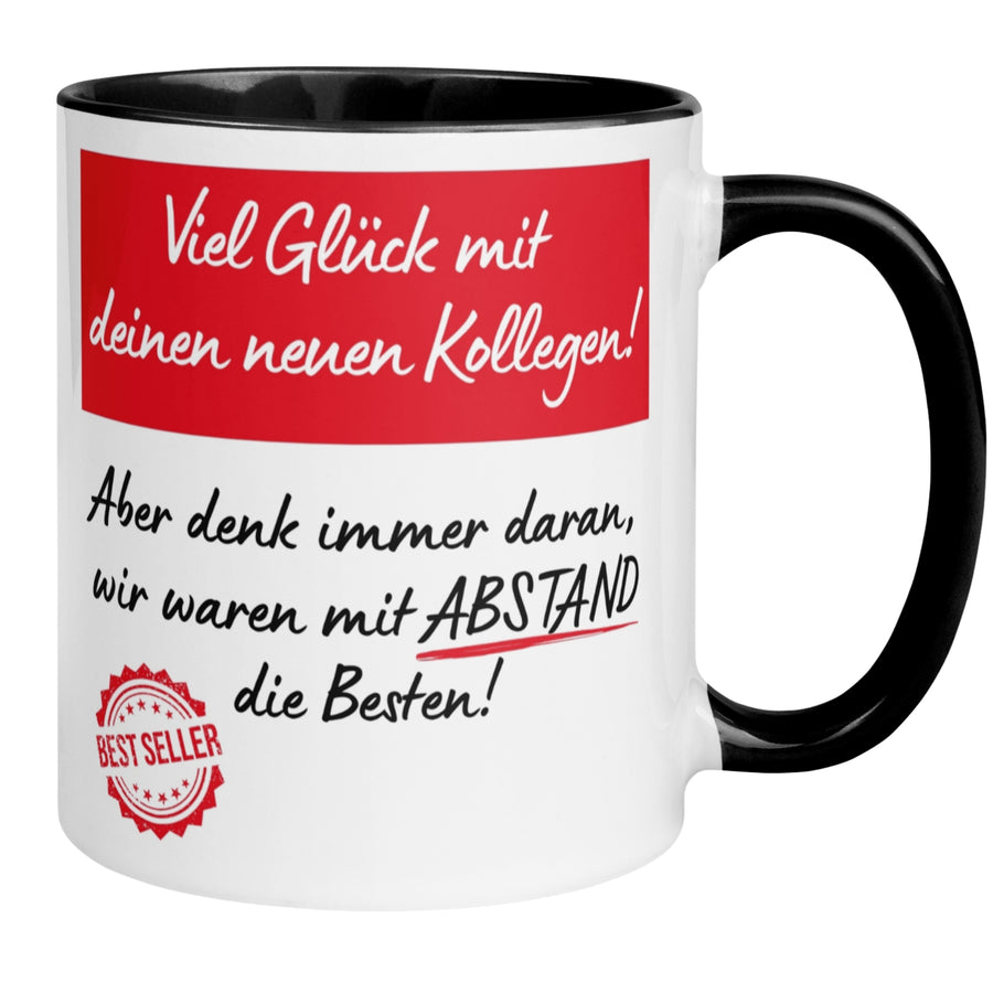 Tasse Abschied | Vergleich Alt und neu | Viel Glück mit deinen neuen Kollegen