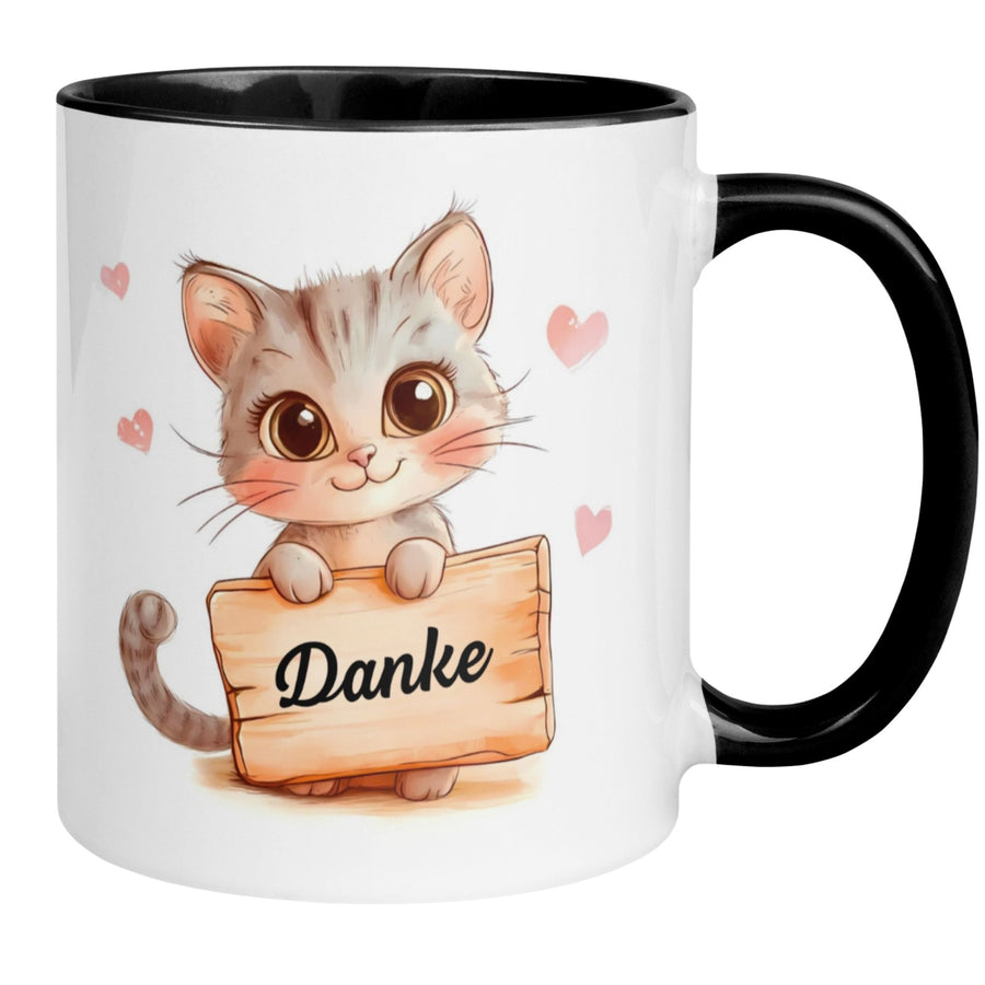 Tasse Danke | Katze & Dankeschön | Wertschätzung im Katzen Stil