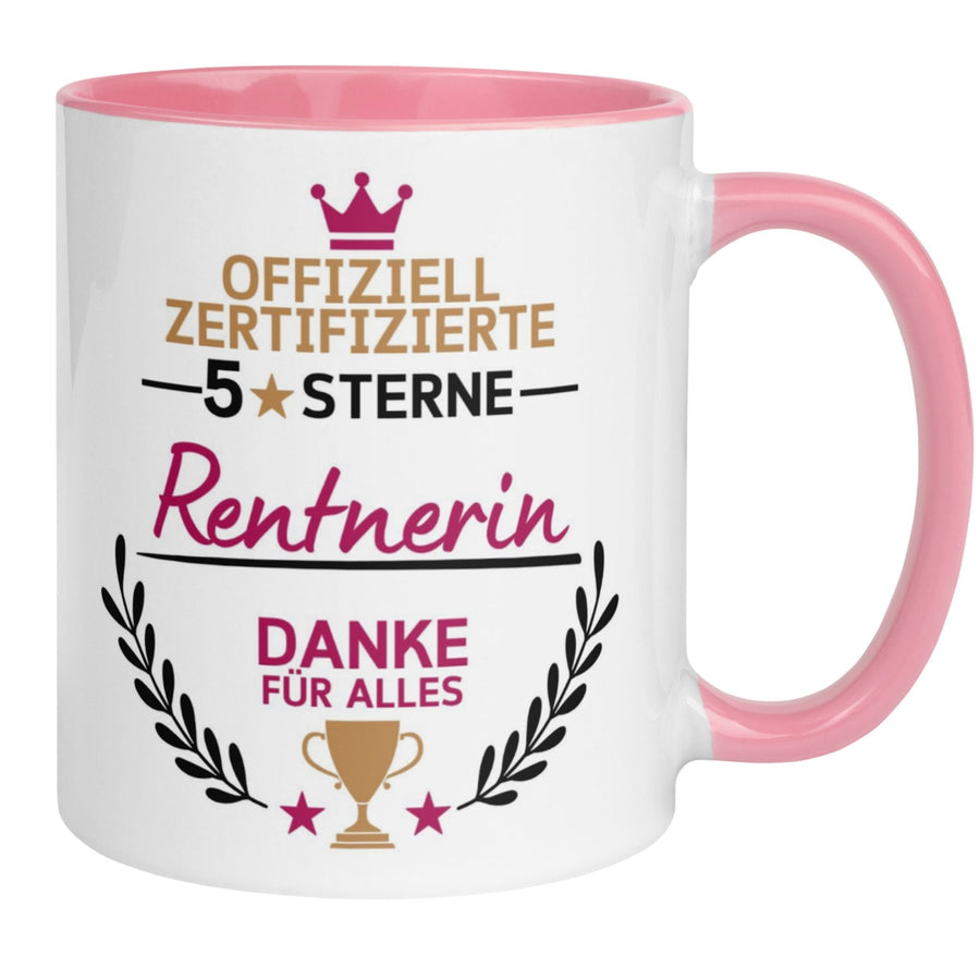 Rentnerin Tasse | Offiziell zertifizierte 5 Sterne Rentnerin